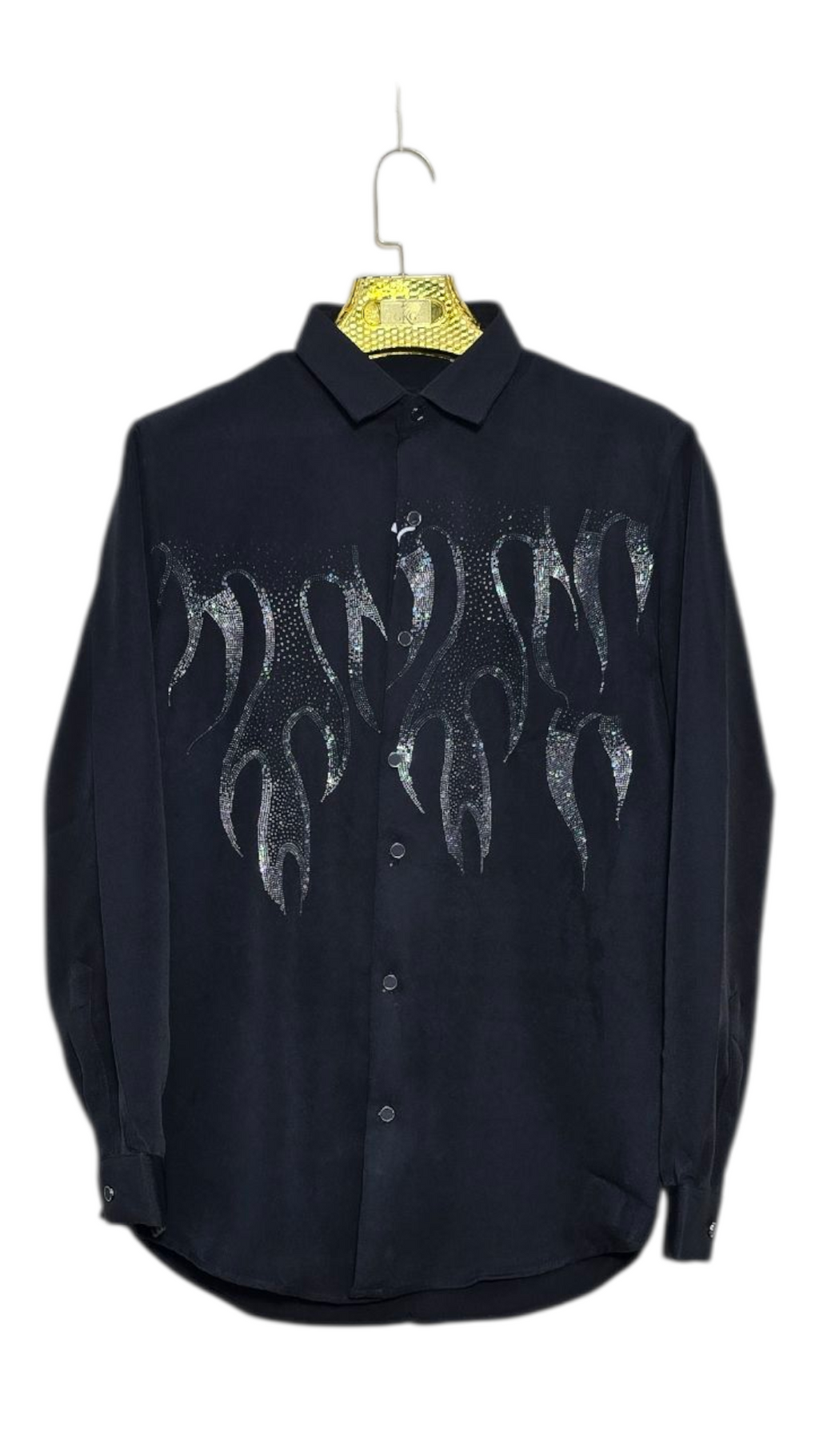 Self Design Premium Club Wear Sequin Men's Shirt