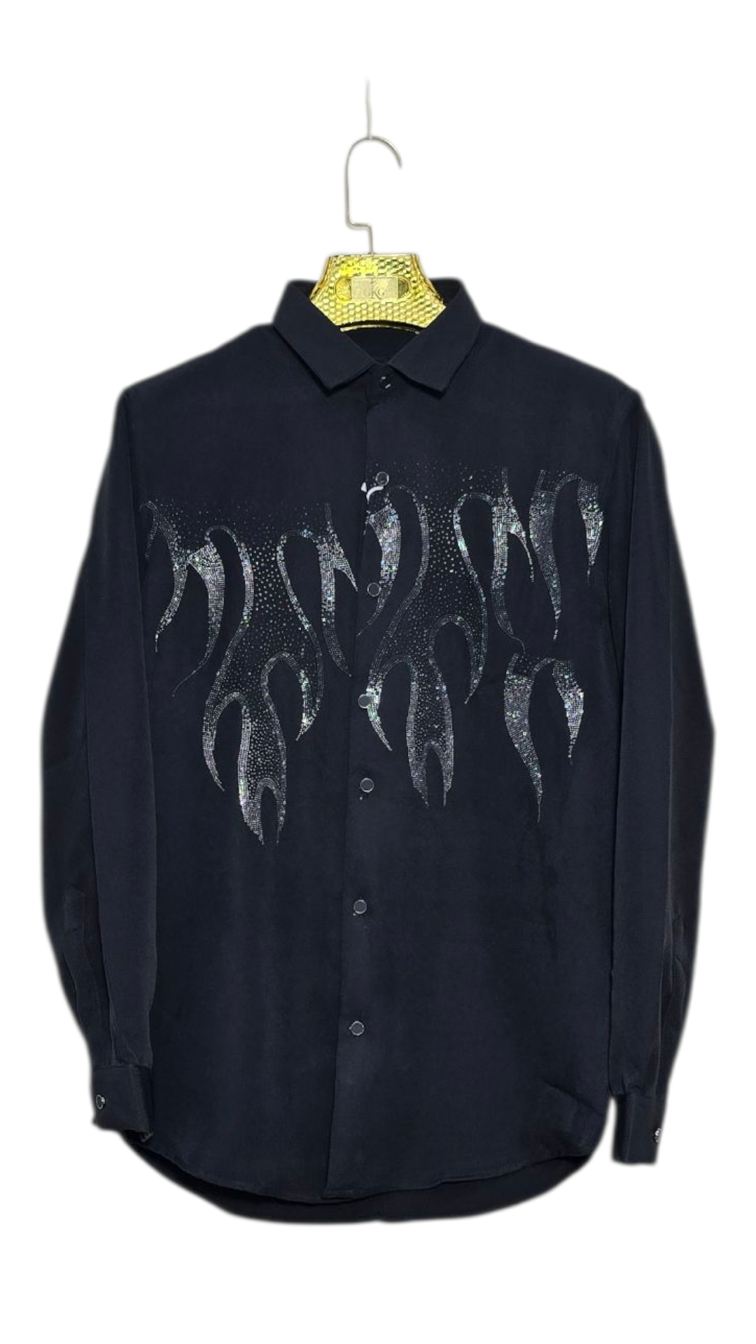 Self Design Premium Club Wear Sequin Men's Shirt