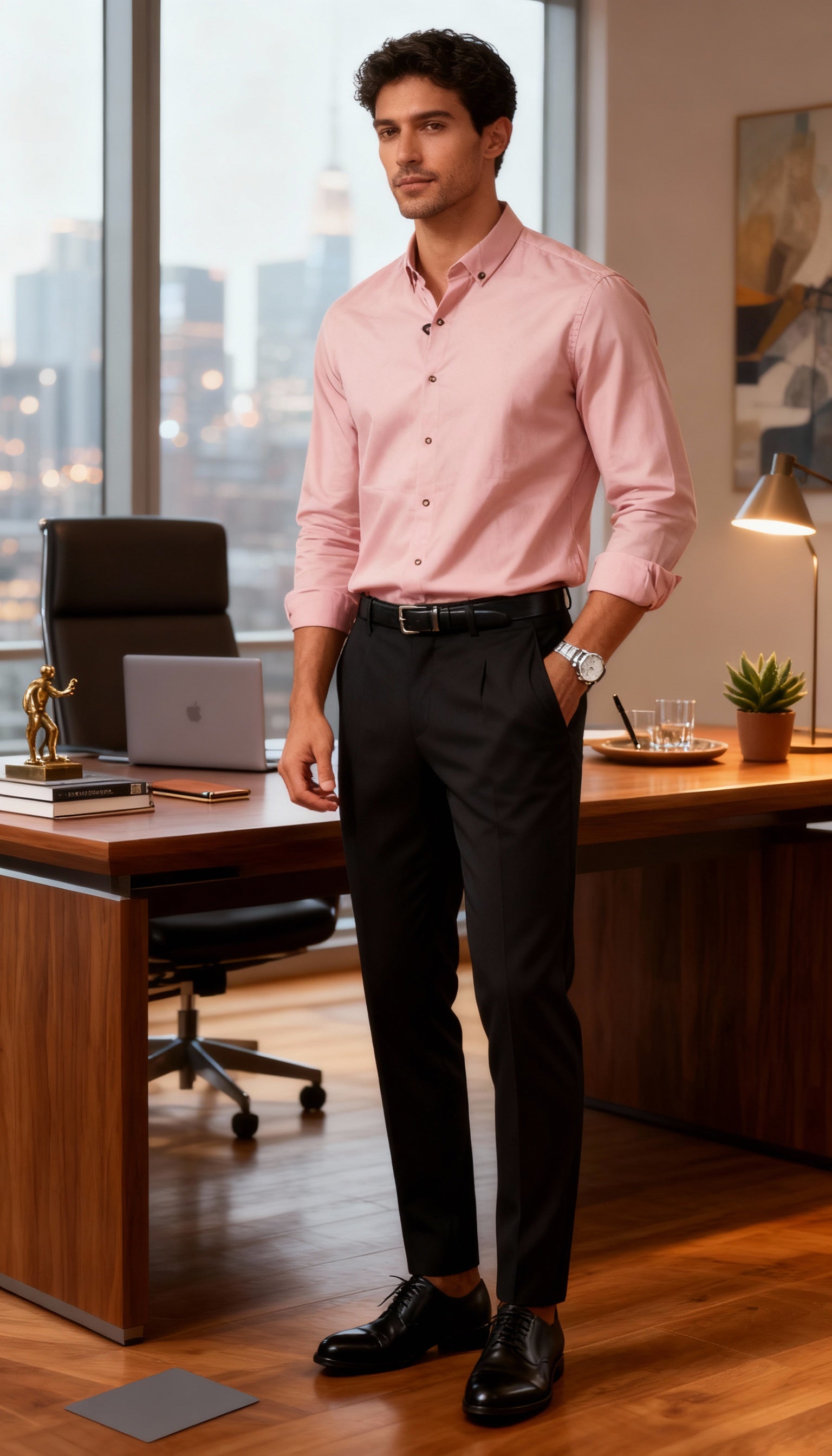 Solid Plain Club Wear Men's Shirt