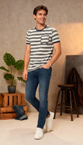 Stripe With Pocket Men's T-Shirt