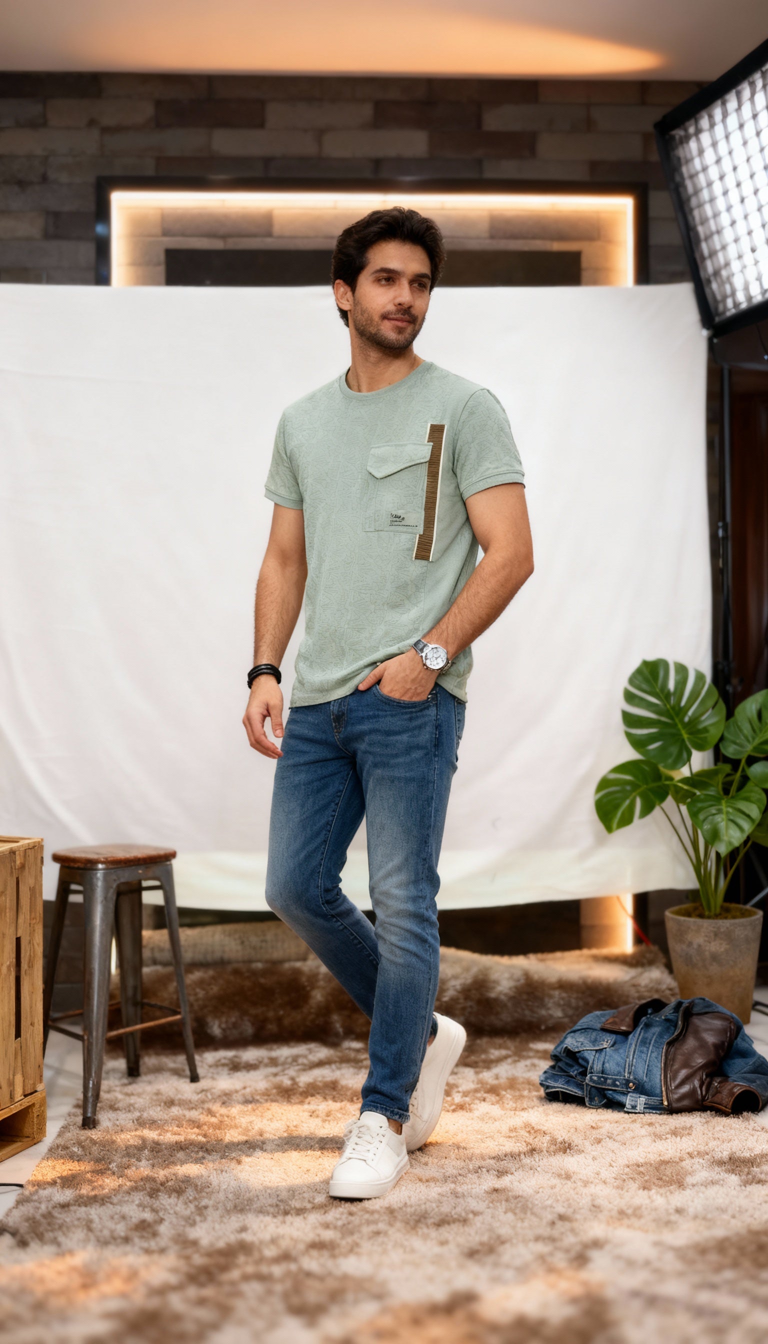 Pocket Style Men's T-Shirt