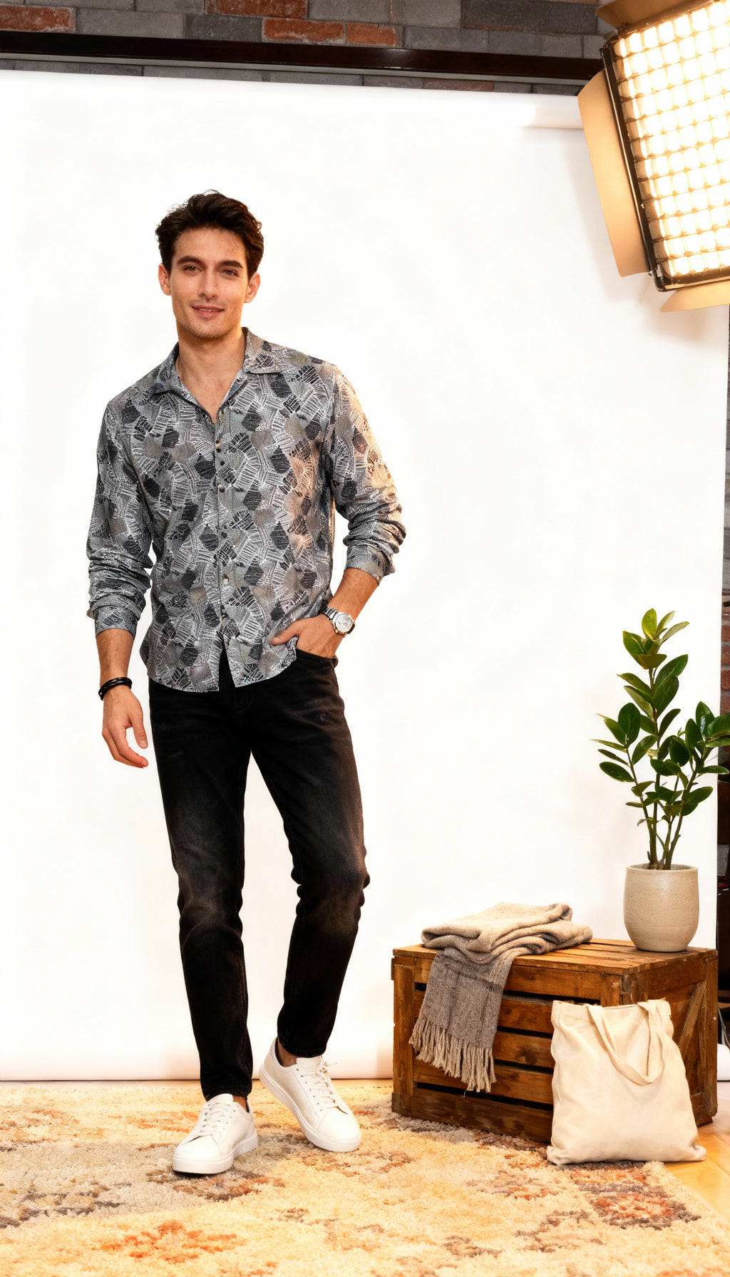 Fancy Printed Men's Shirt