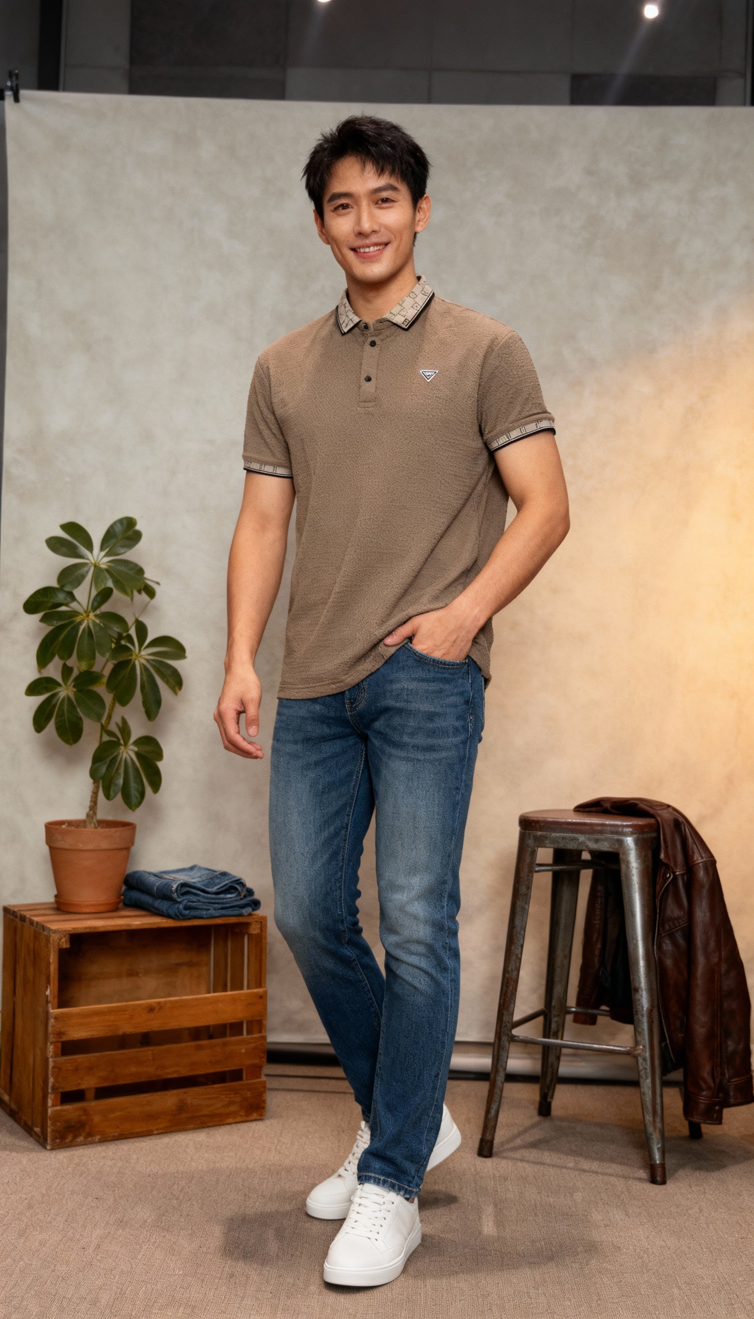 Self Design Polo Men's T-Shirt