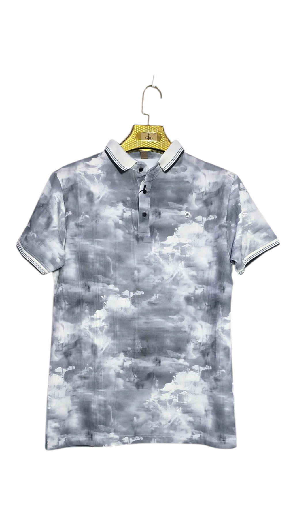 Self Printed Men's Polo T-Shirt