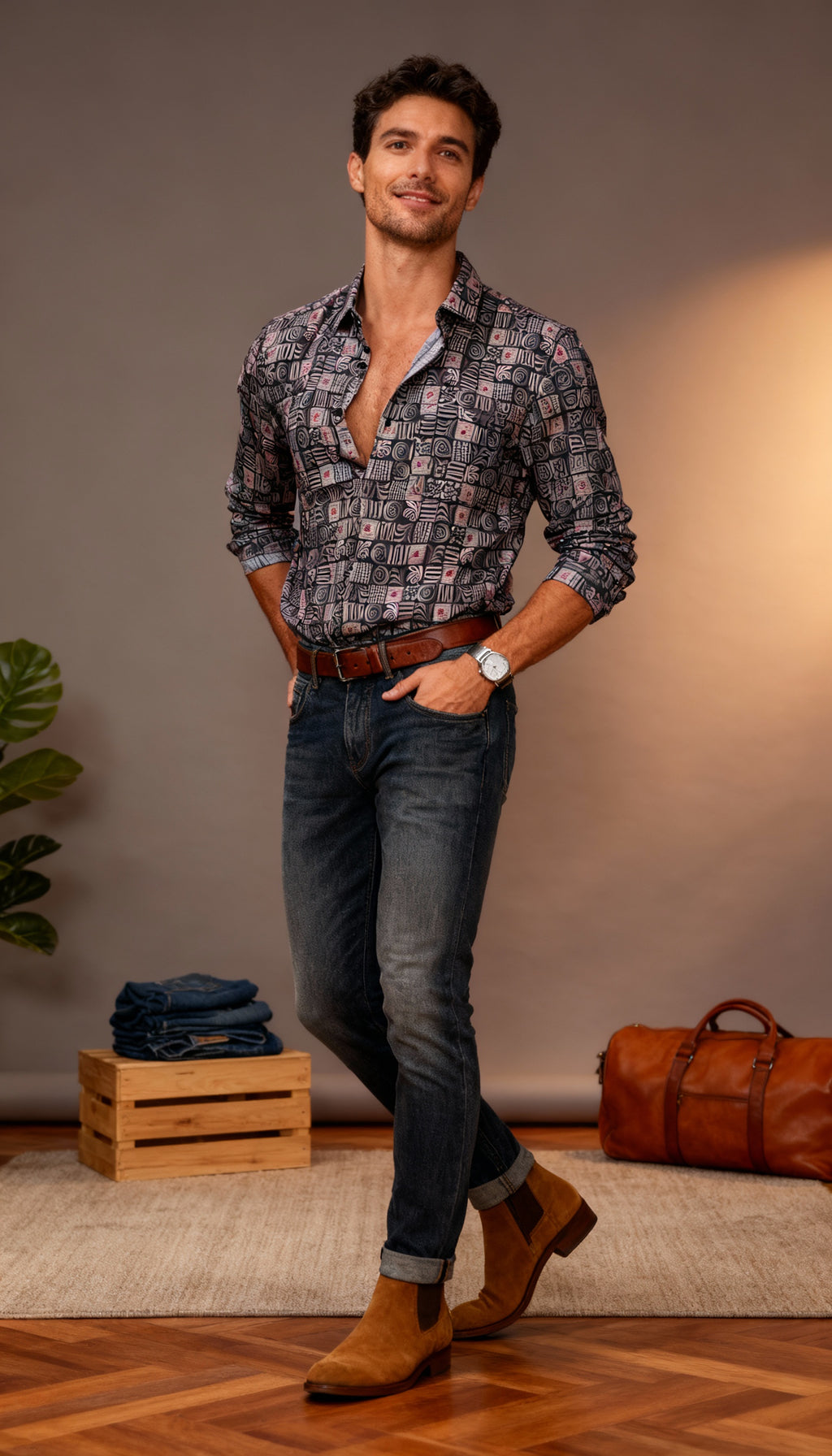 Fancy Printed Men's Shirt