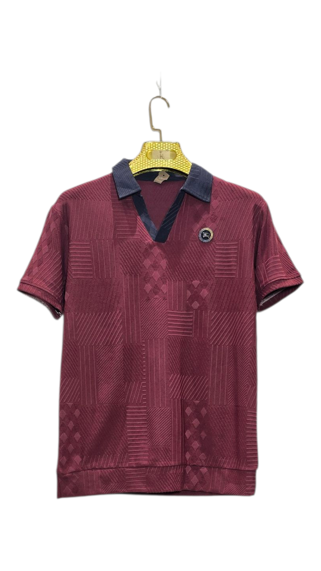 Self Printed Men's Polo T-Shirt