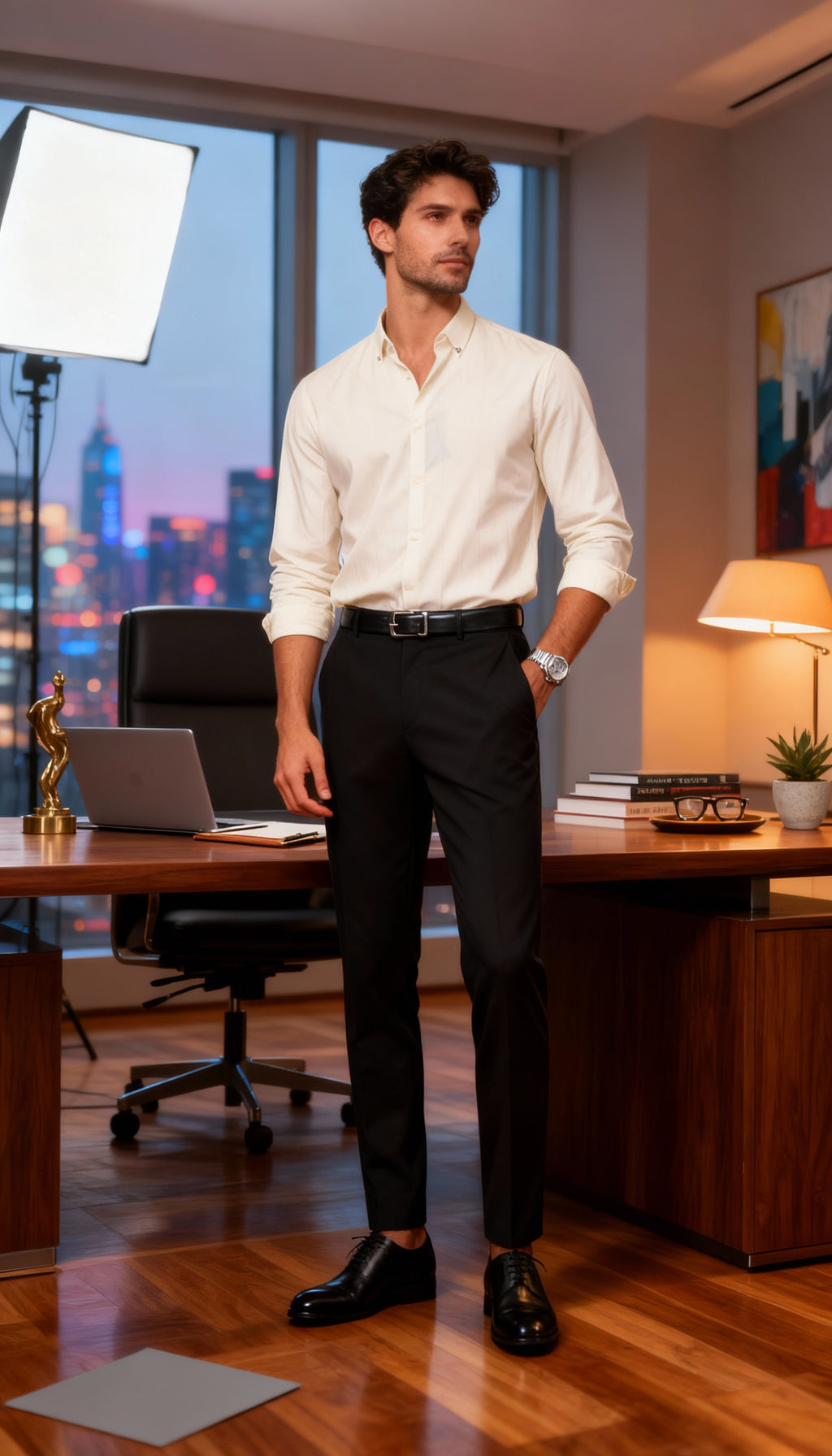 Solid Plain Club Wear Men's Shirt