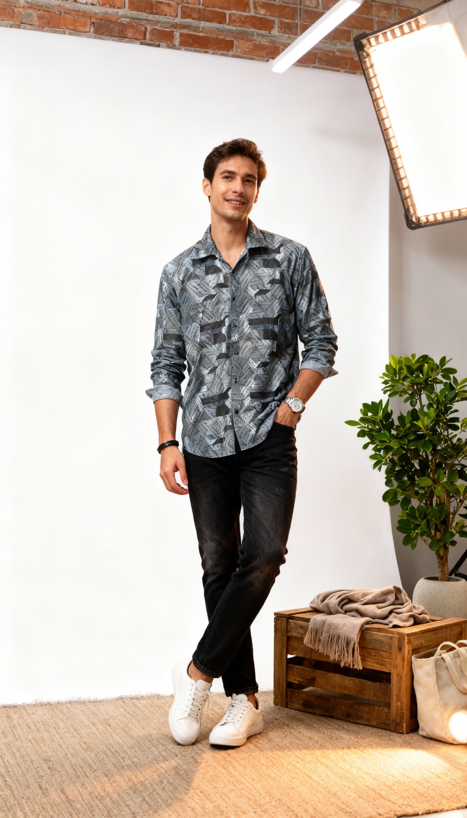 Fancy Printed Men's Shirt