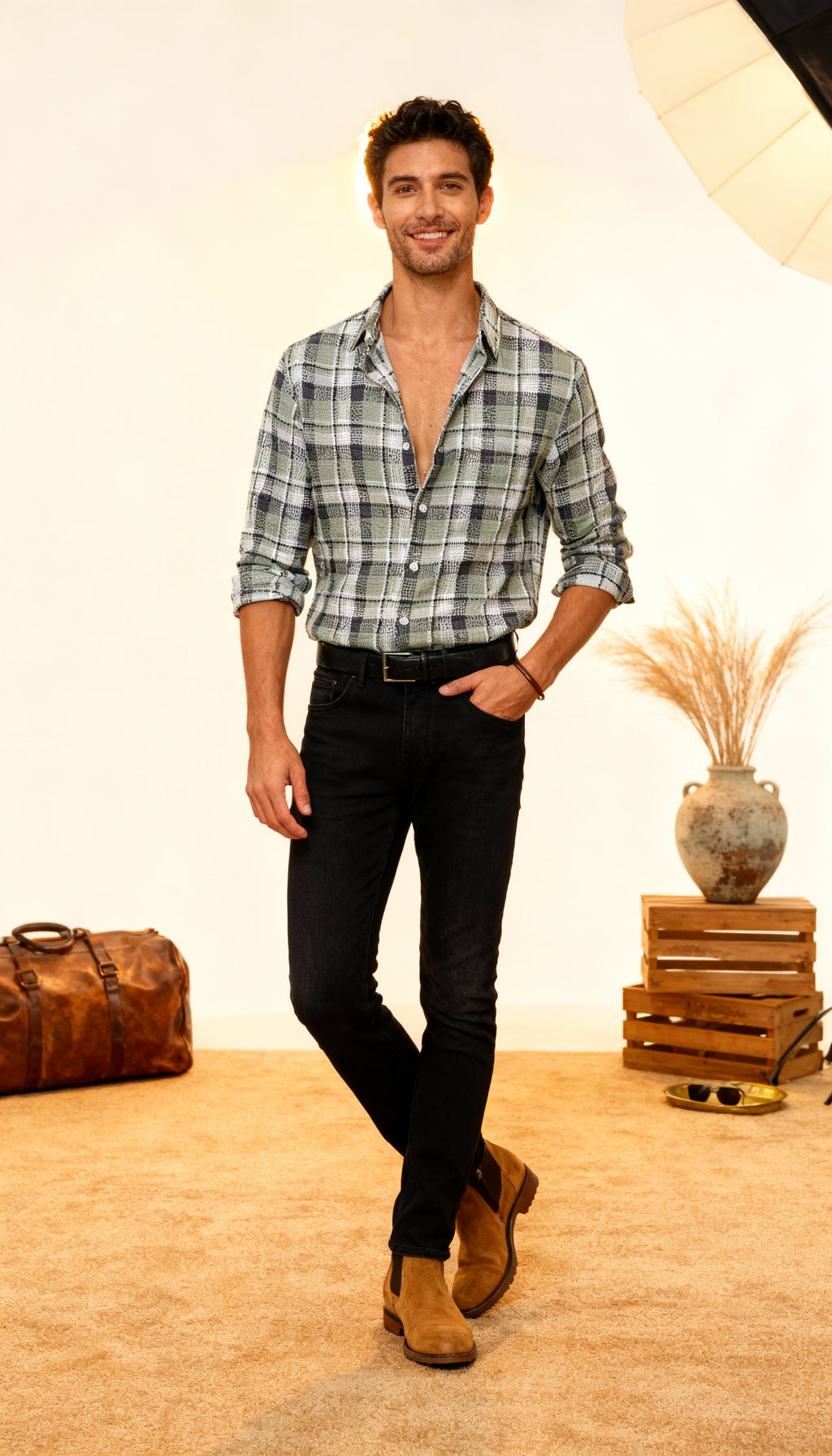 Checks Style Men's Shirt