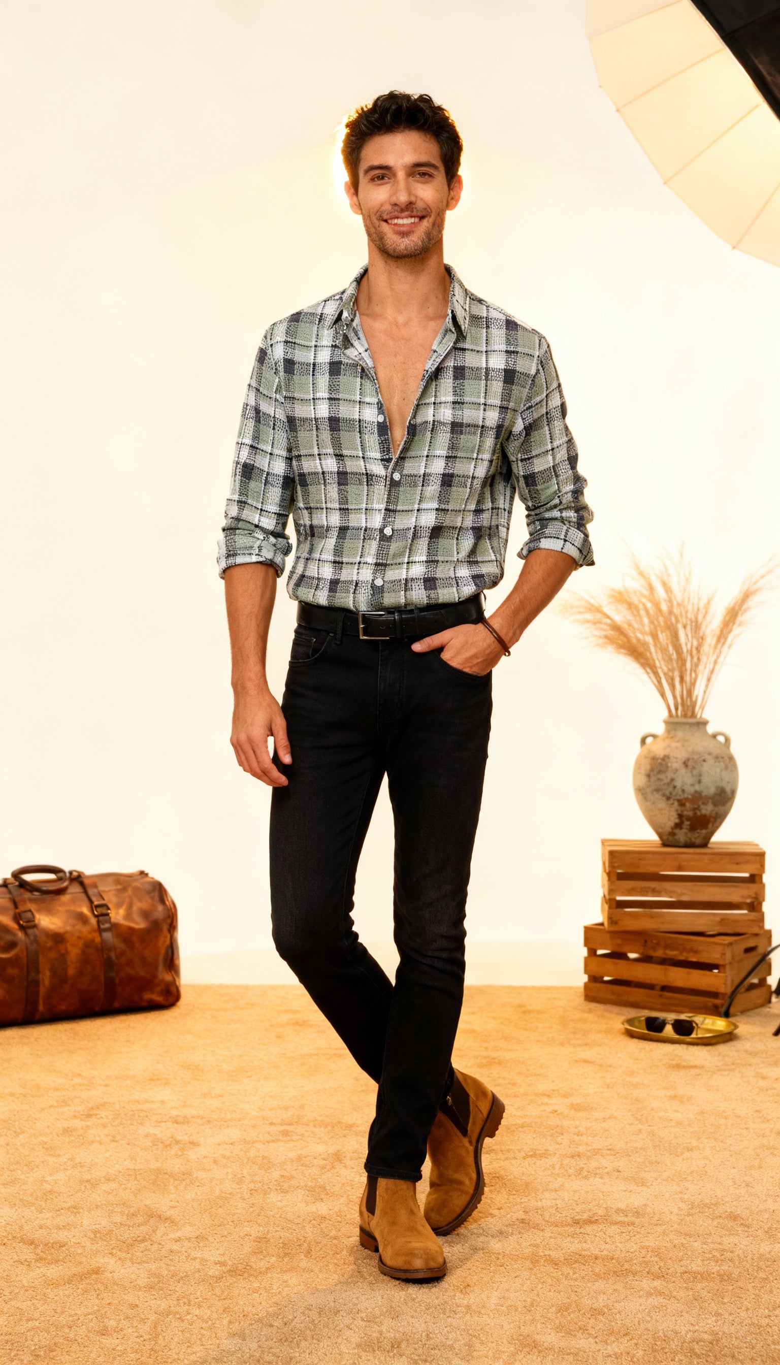 Checks Style Men's Shirt