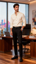Solid Plain Club Wear Men's Shirt