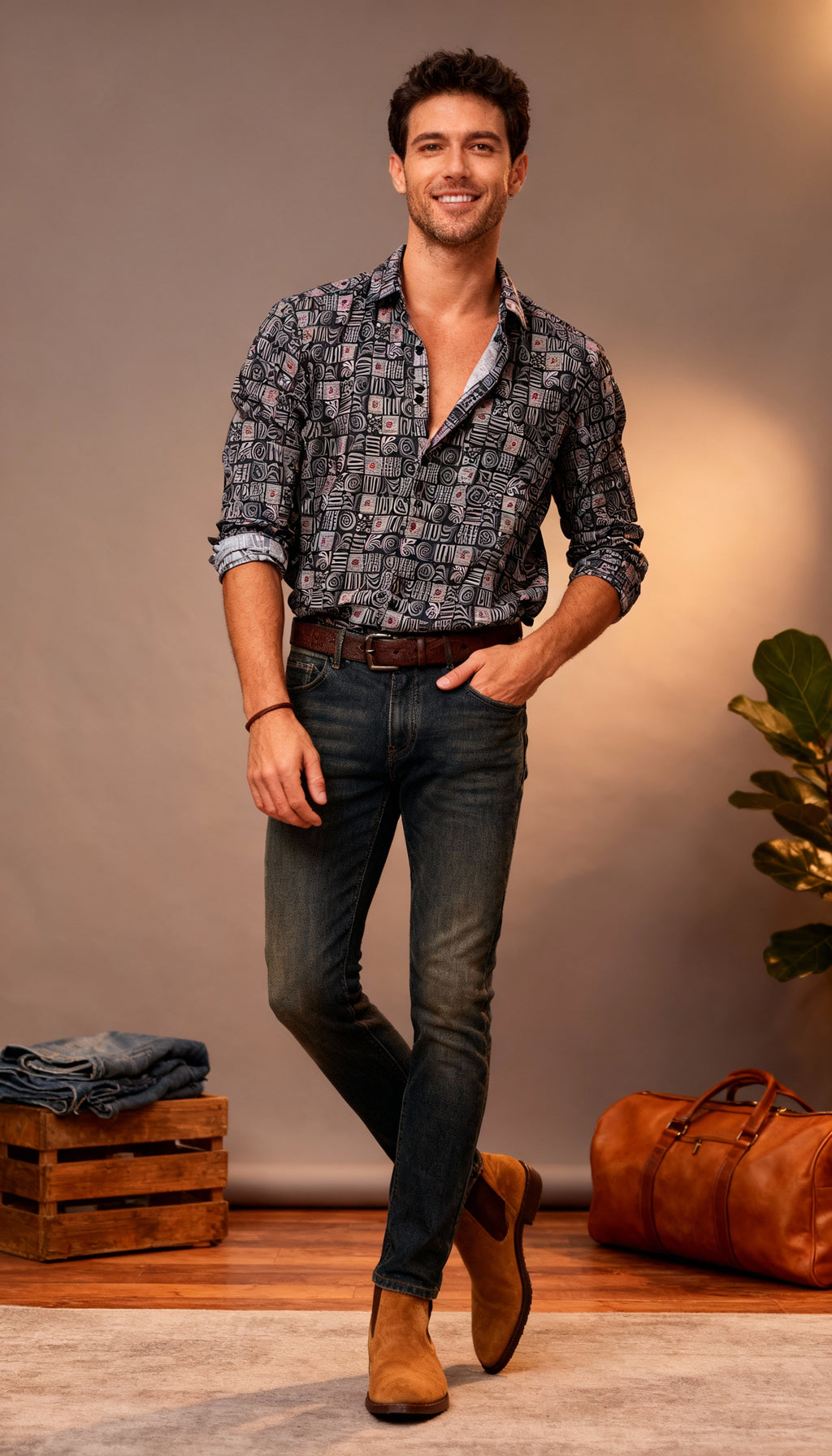 Fancy Printed Men's Shirt