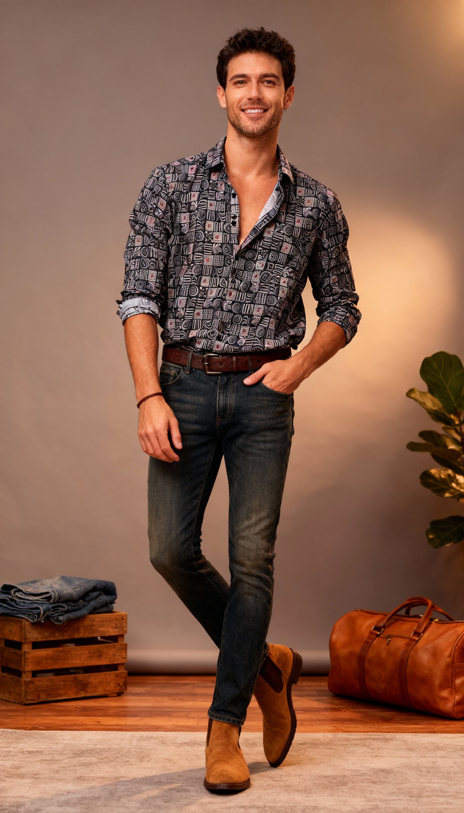 Fancy Printed Men's Shirt