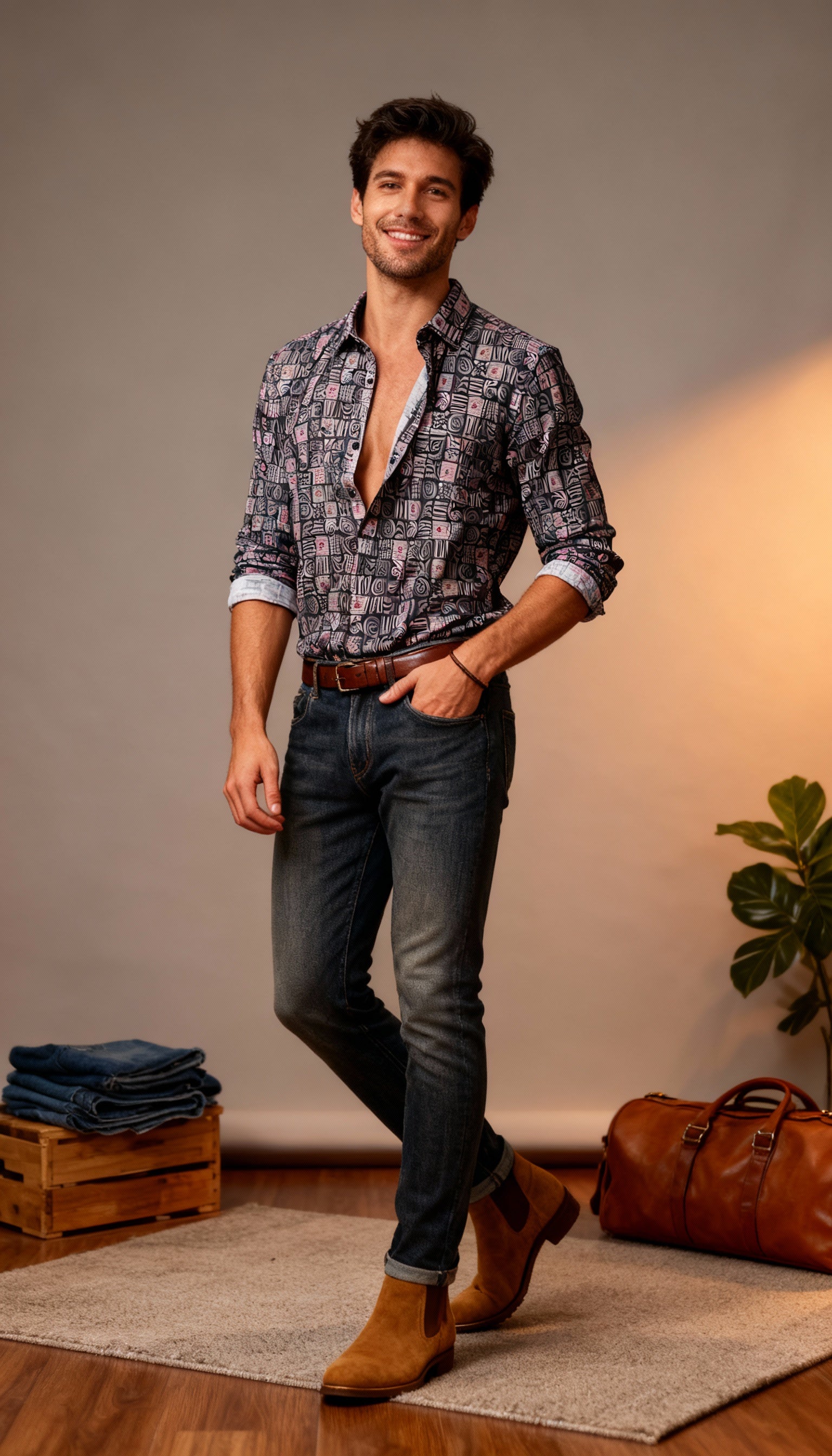 Fancy Printed Men's Shirt