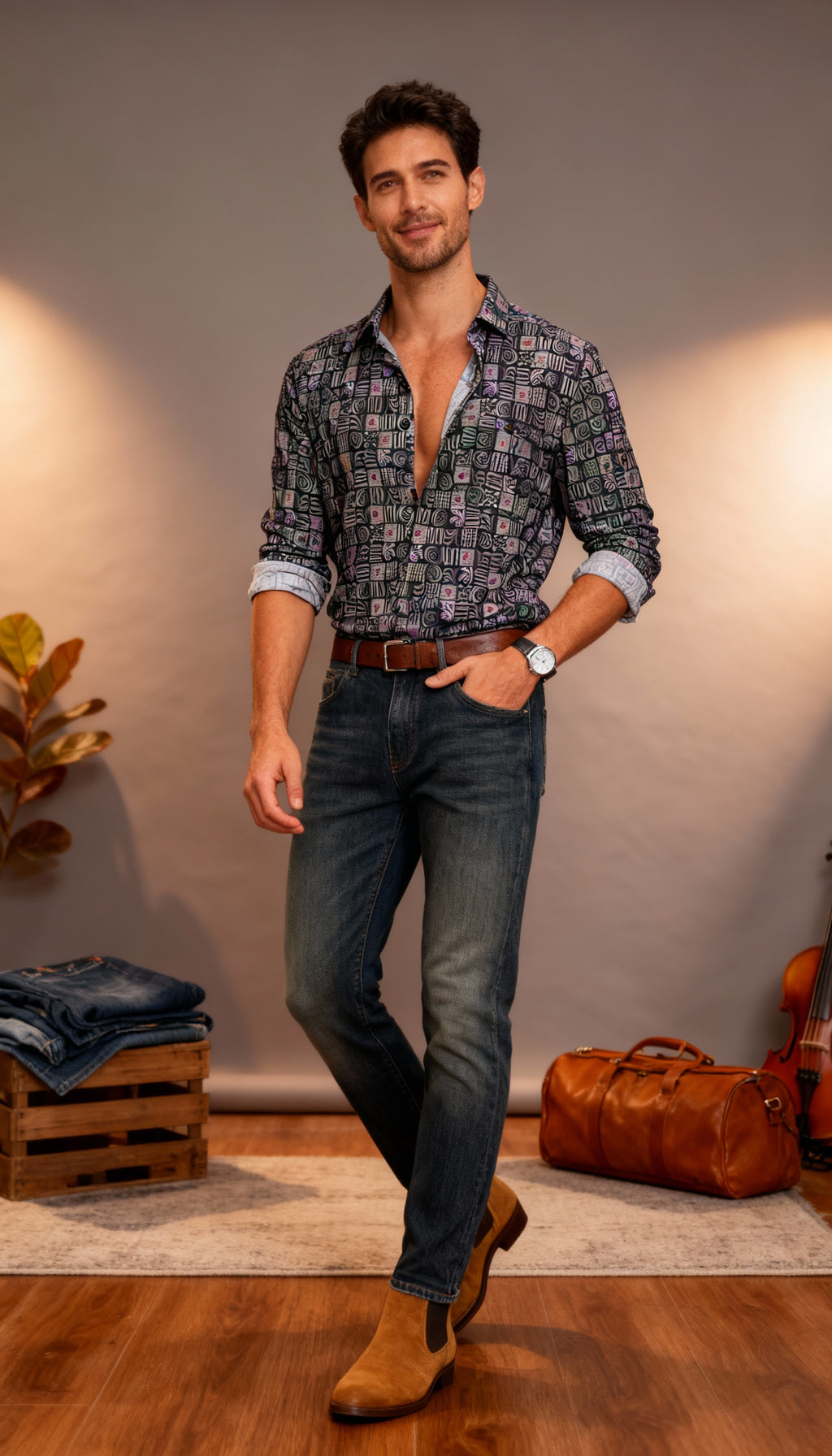 Fancy Printed Men's Shirt