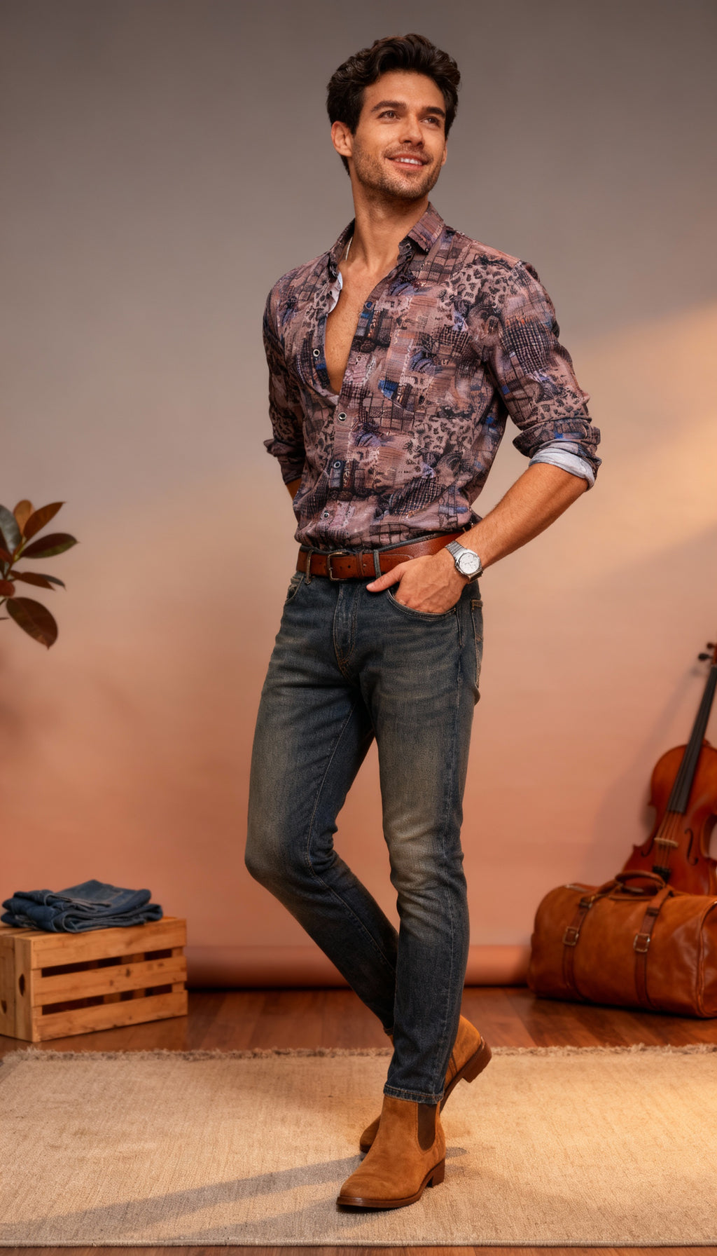 Fancy Printed Men's Shirt