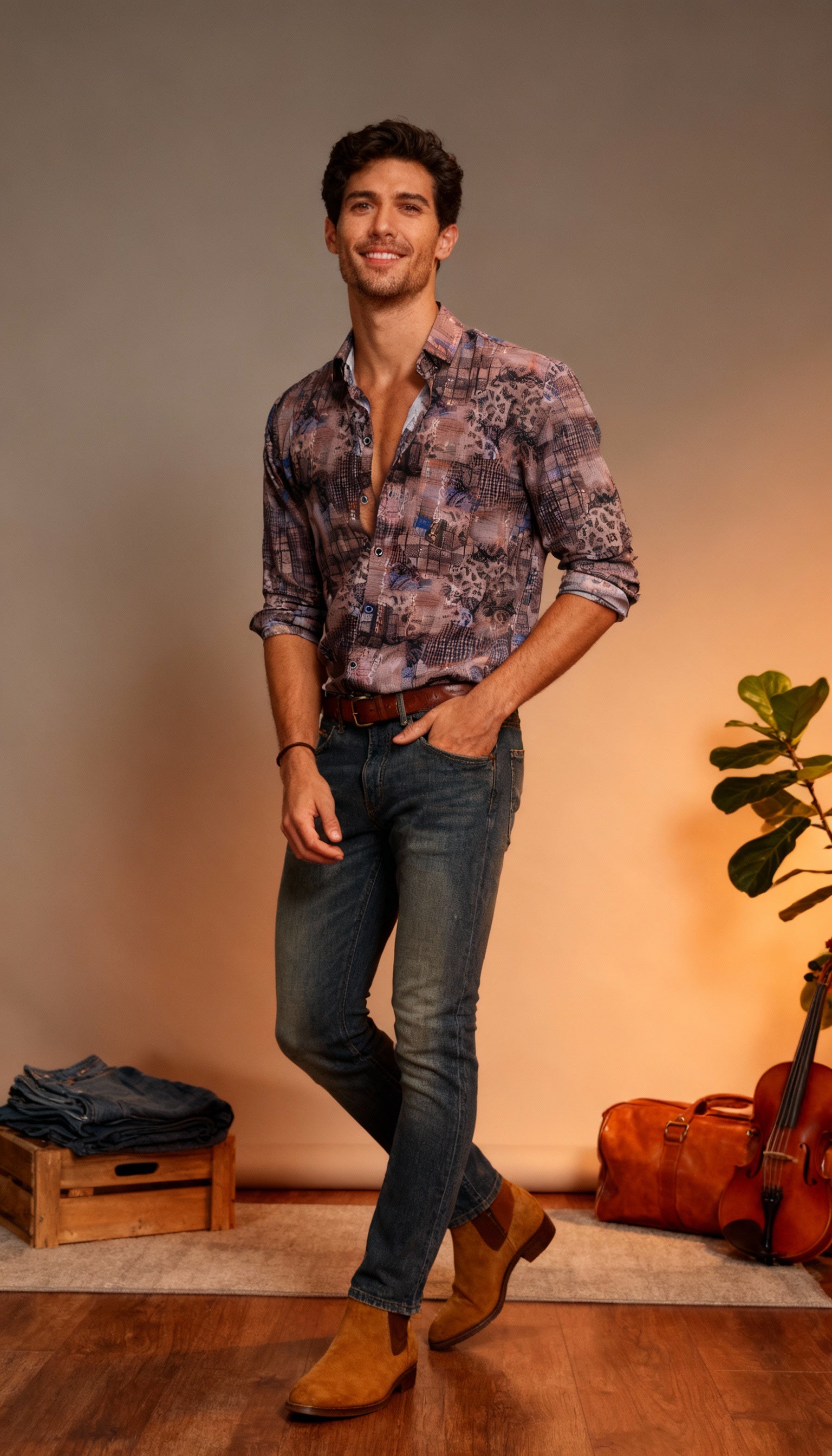 Fancy Printed Men's Shirt