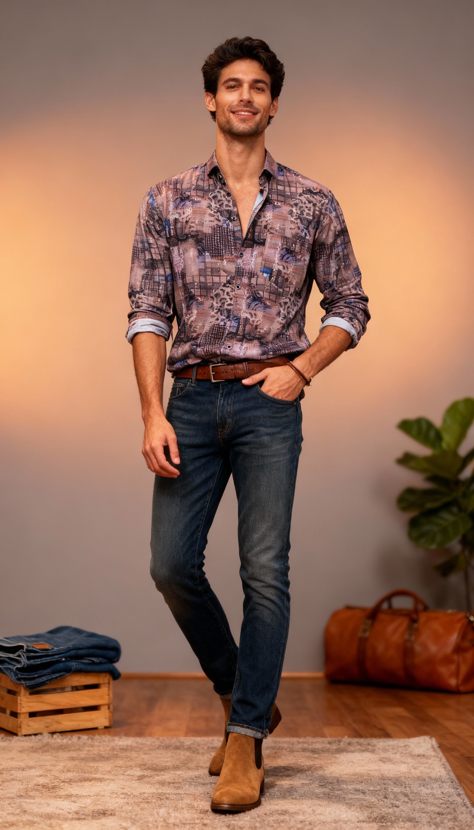 Fancy Printed Men's Shirt