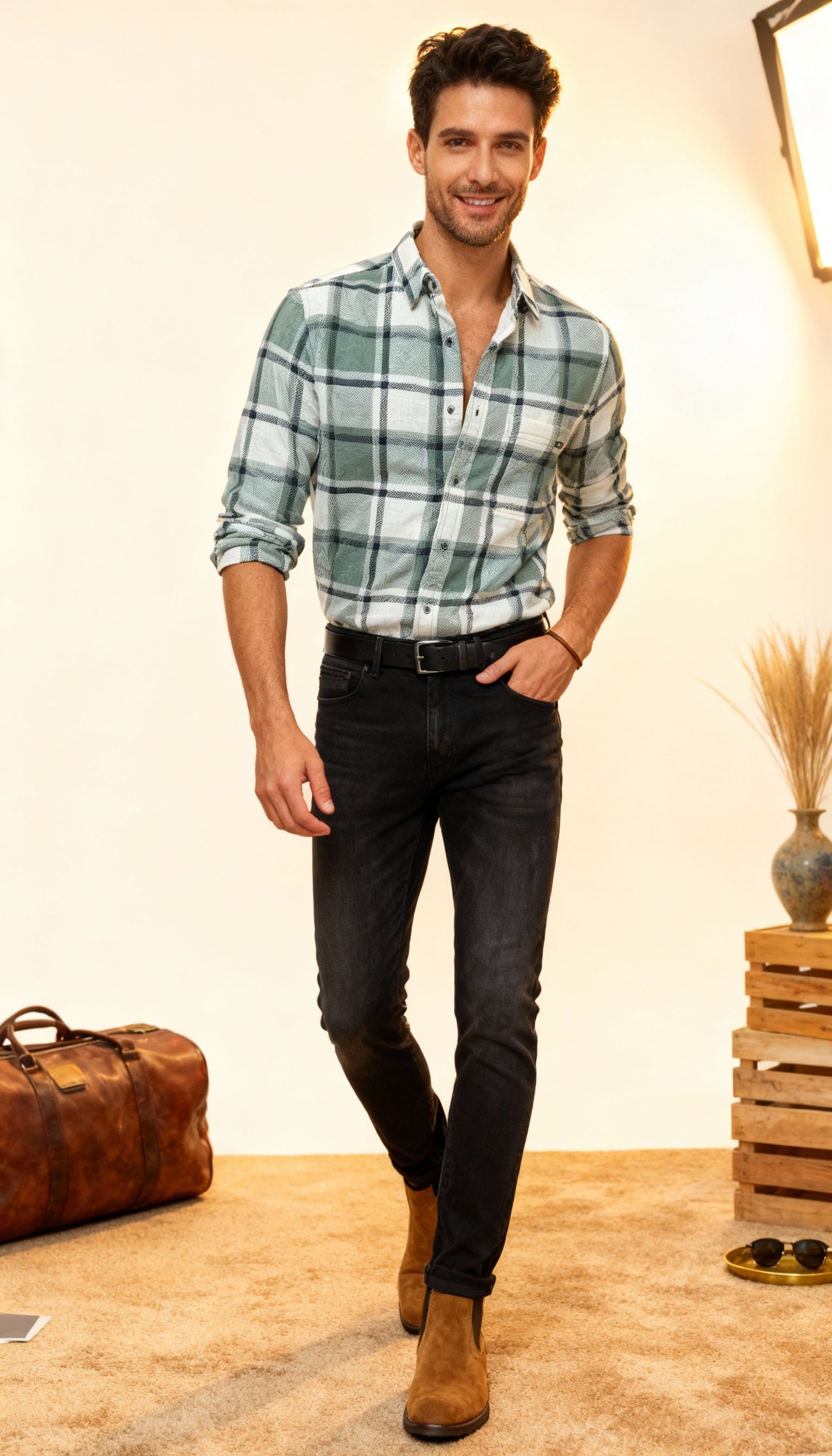 Checks Style Men's Shirt