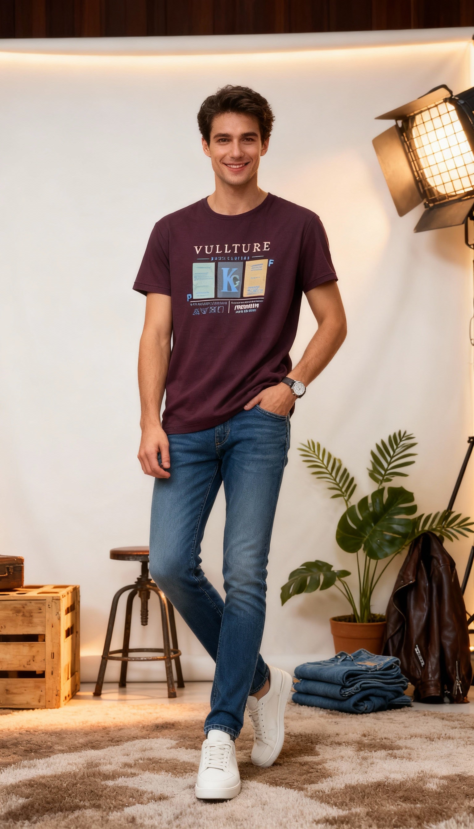 Self Printed Men's T-Shirt