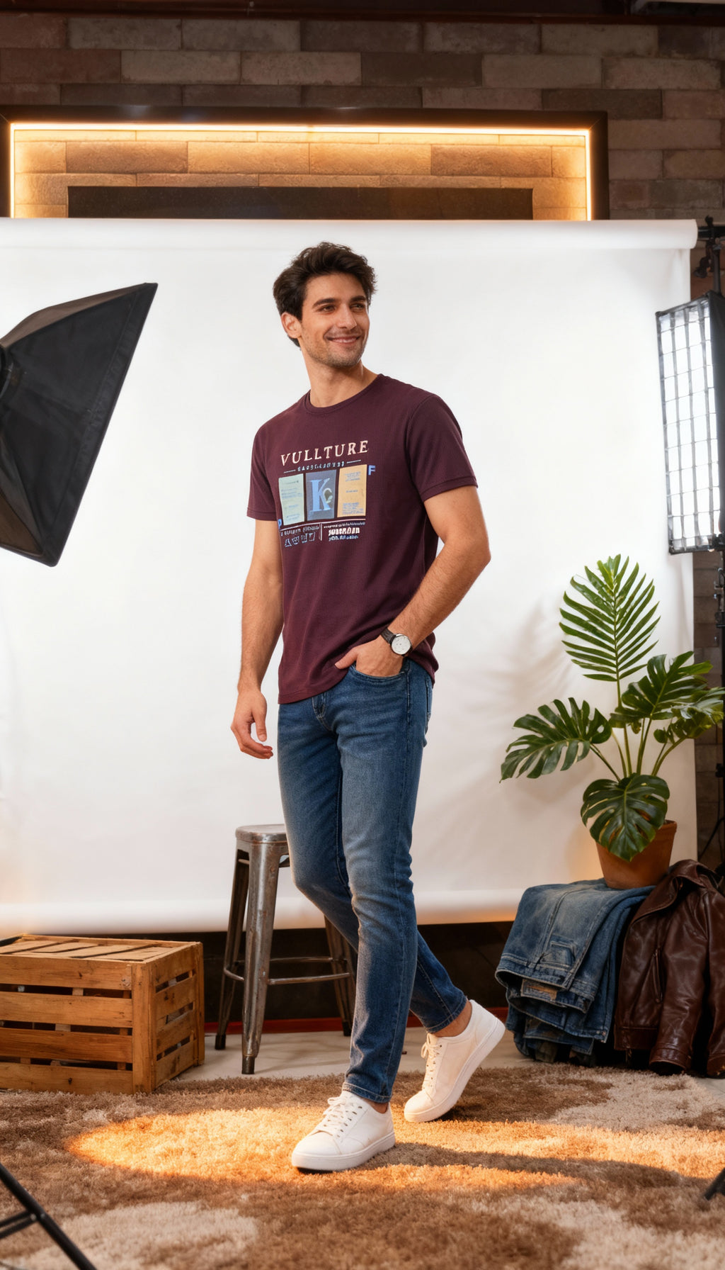 Self Printed Men's T-Shirt