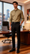 Solid Plain Club Wear Men's Shirt