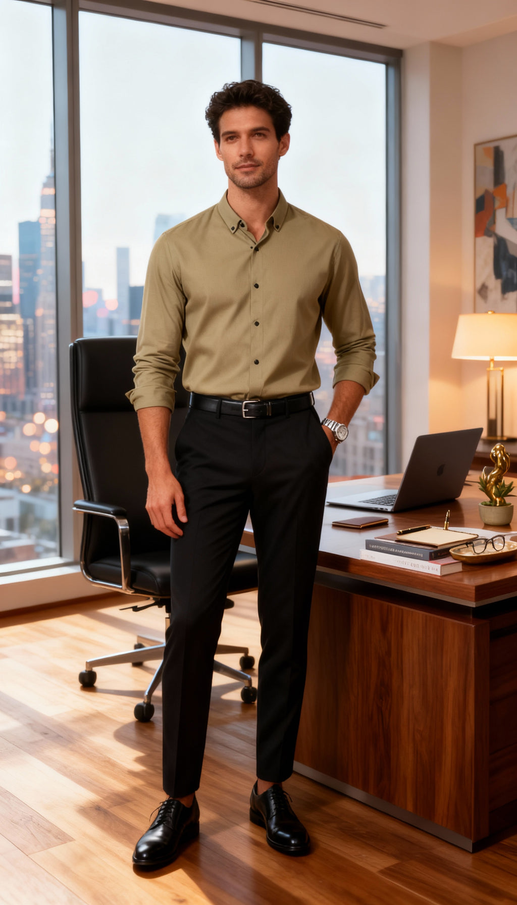 Solid Plain Club Wear Men's Shirt