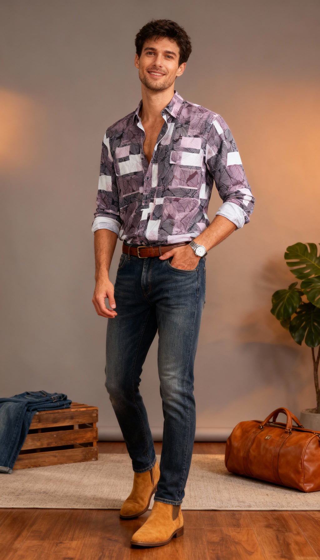 Fancy Printed Men's Shirt