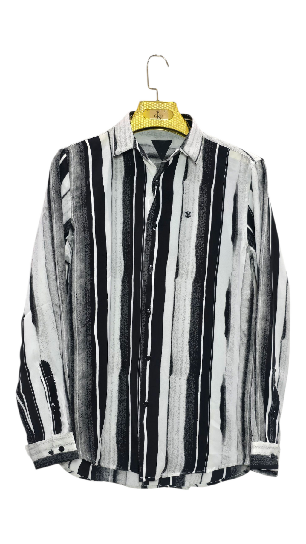 Korean Style Fancy Lining Design Men's Shirt