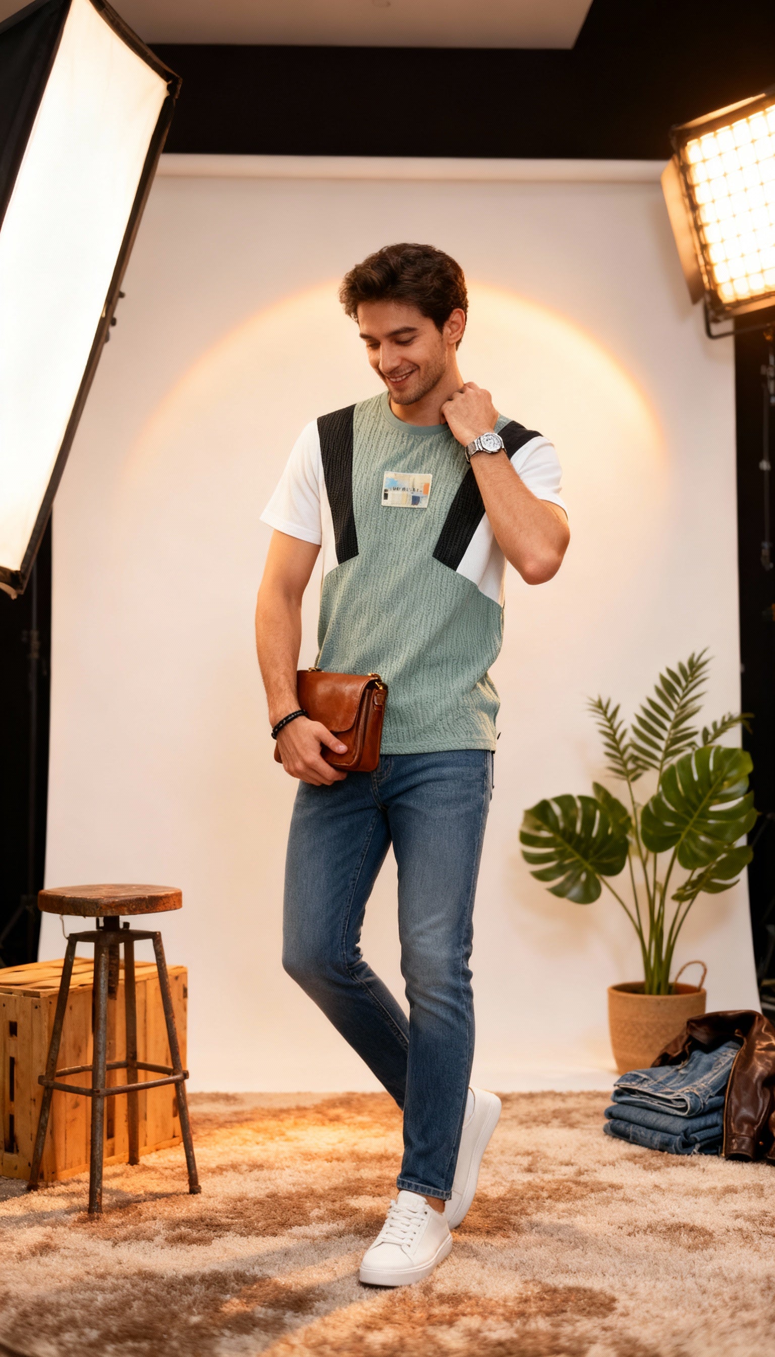 Self Printed Men's T-Shirt