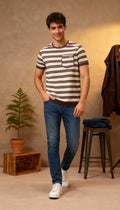 Stripe With Pocket Men's T-Shirt