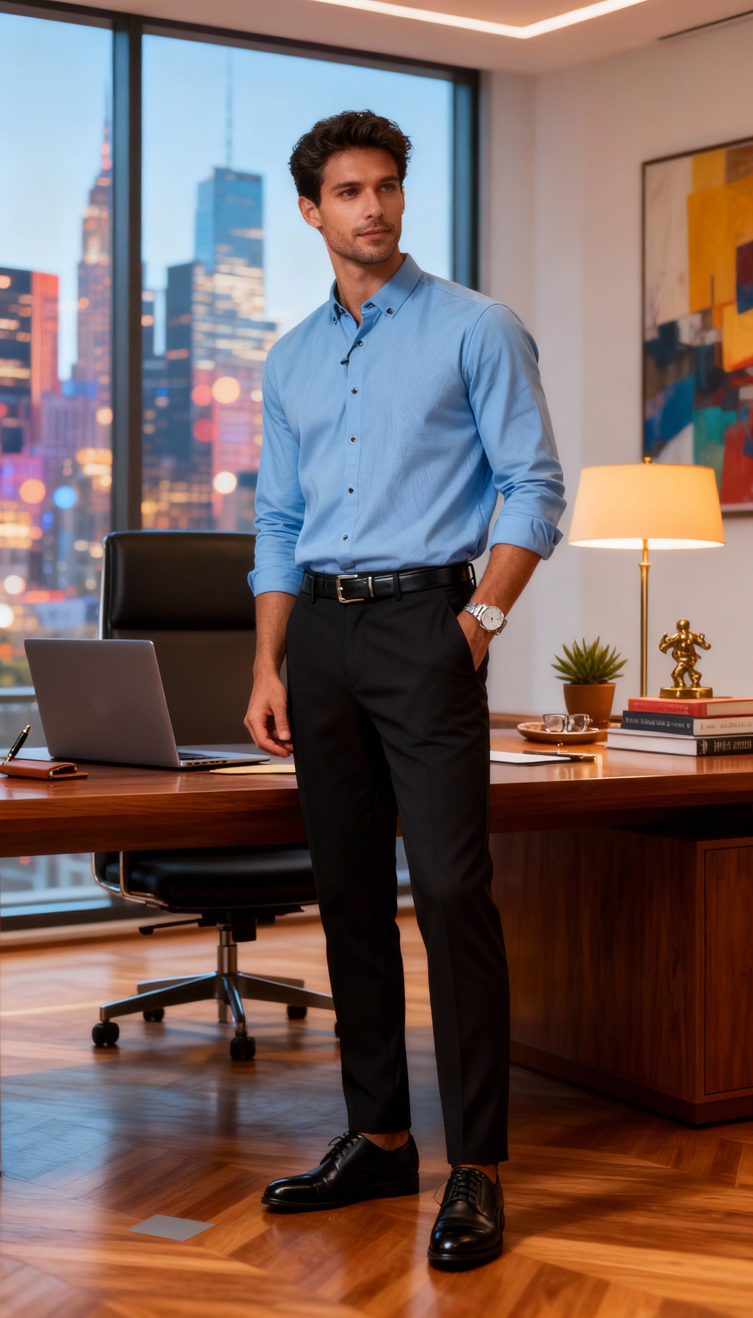 Solid Plain Club Wear Men's Shirt