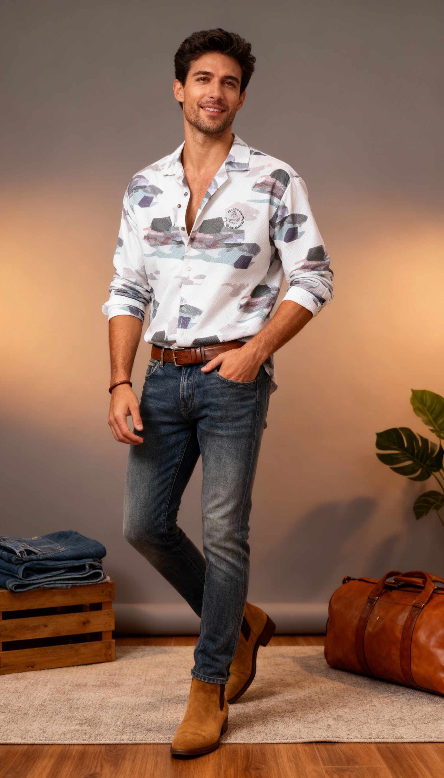 Fancy Printed Men's Shirt