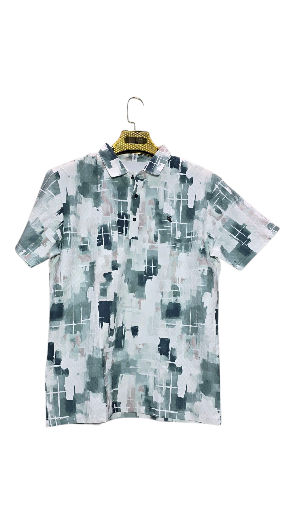 Fancy Printed Design Polo Men's T-Shirt