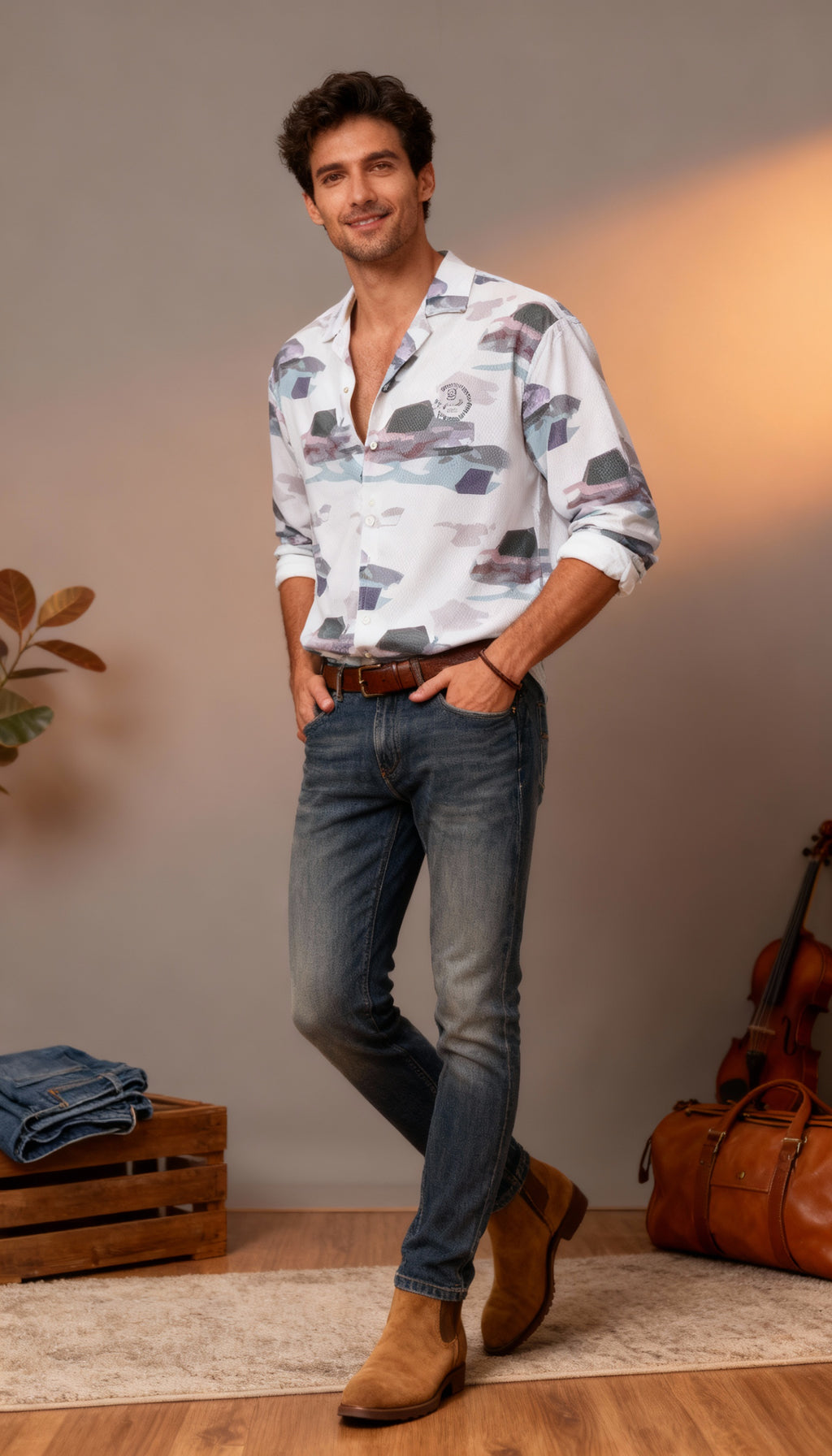 Fancy Printed Men's Shirt