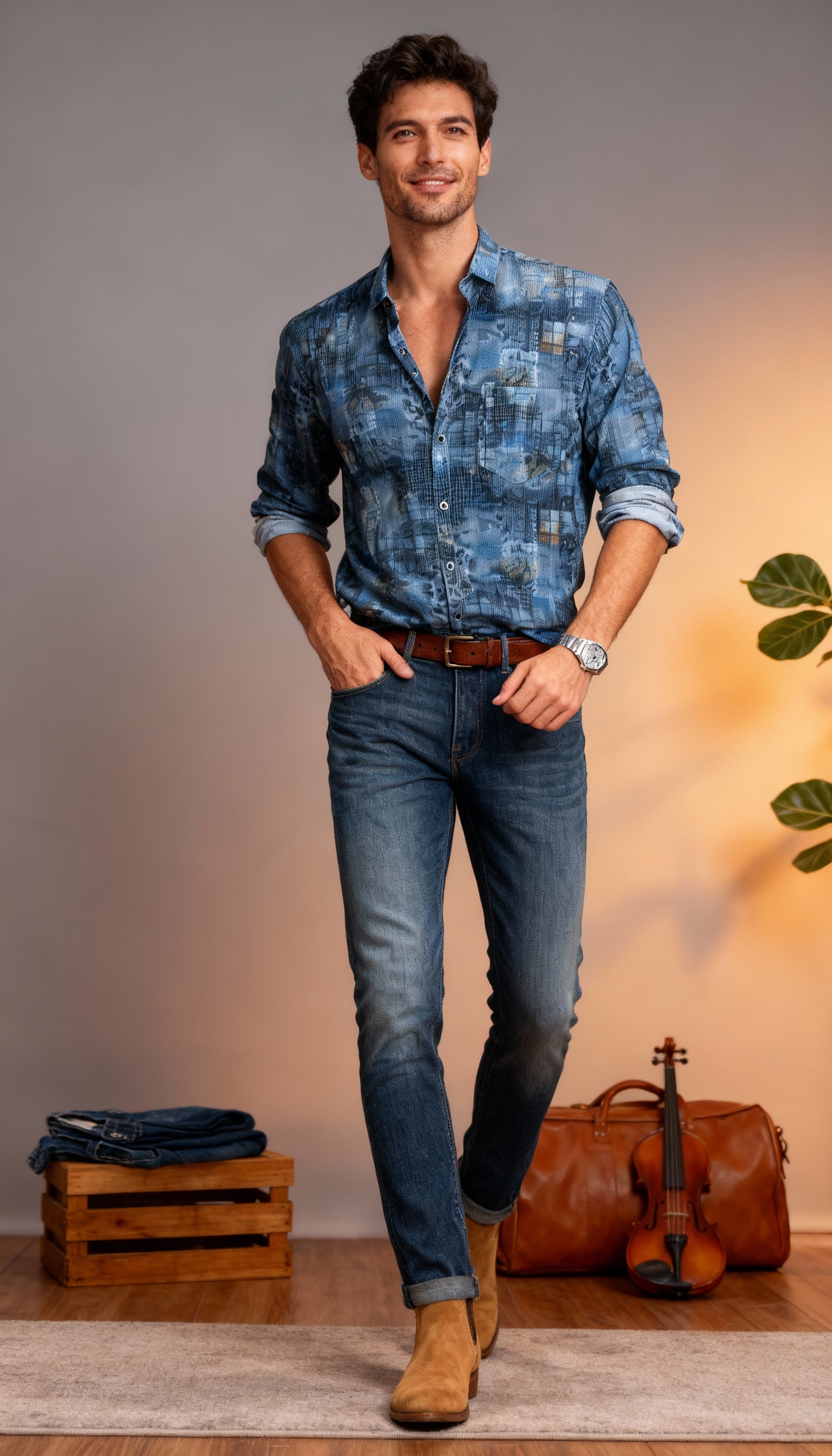 Fancy Printed Men's Shirt