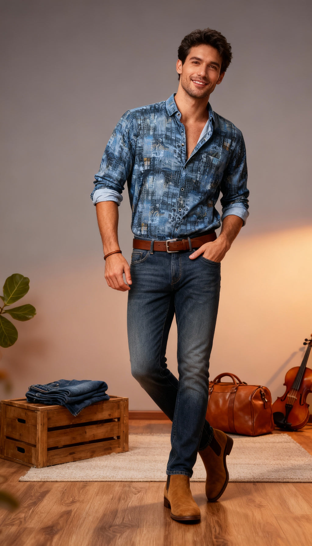 Fancy Printed Men's Shirt