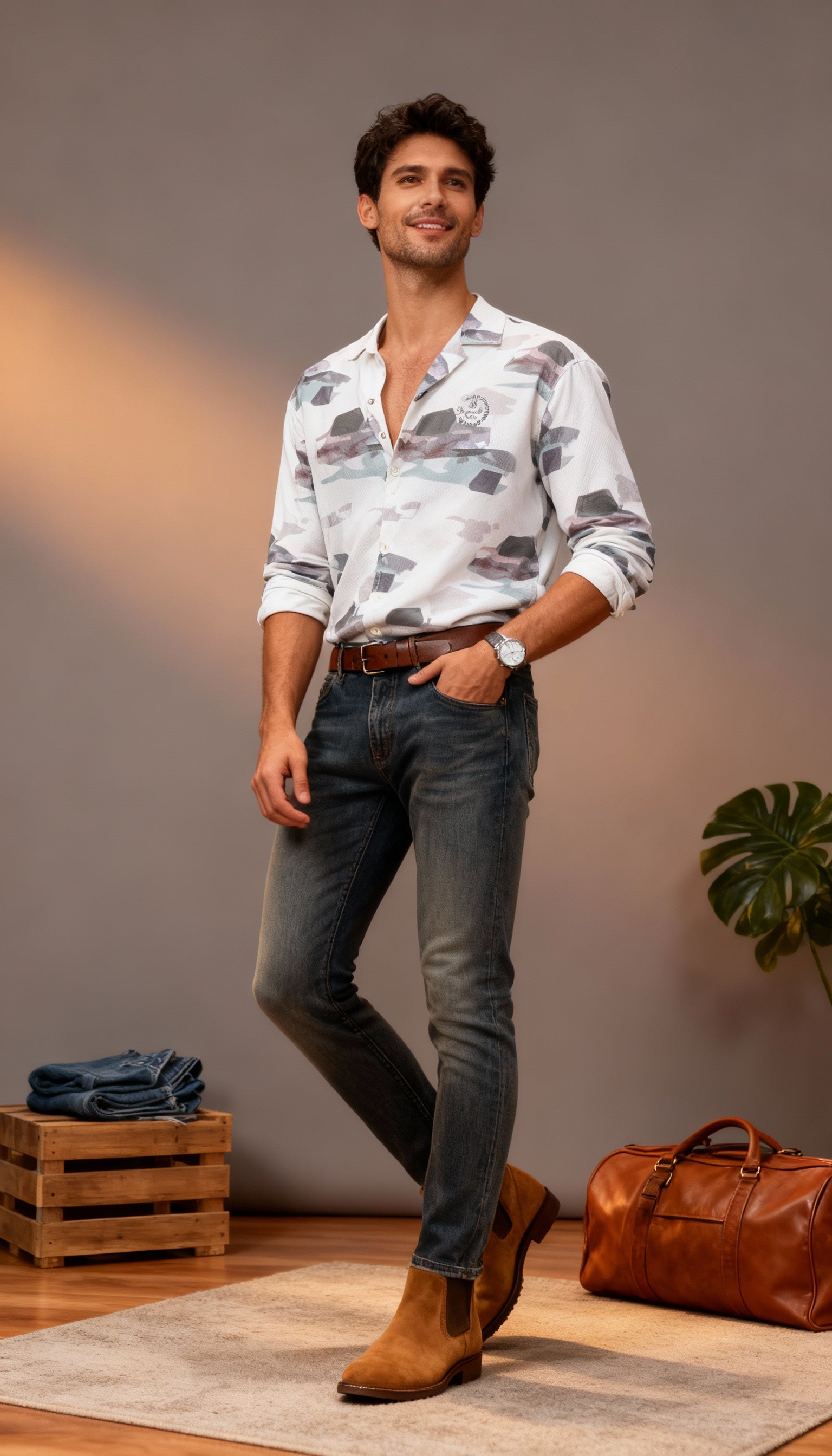 Fancy Printed Men's Shirt