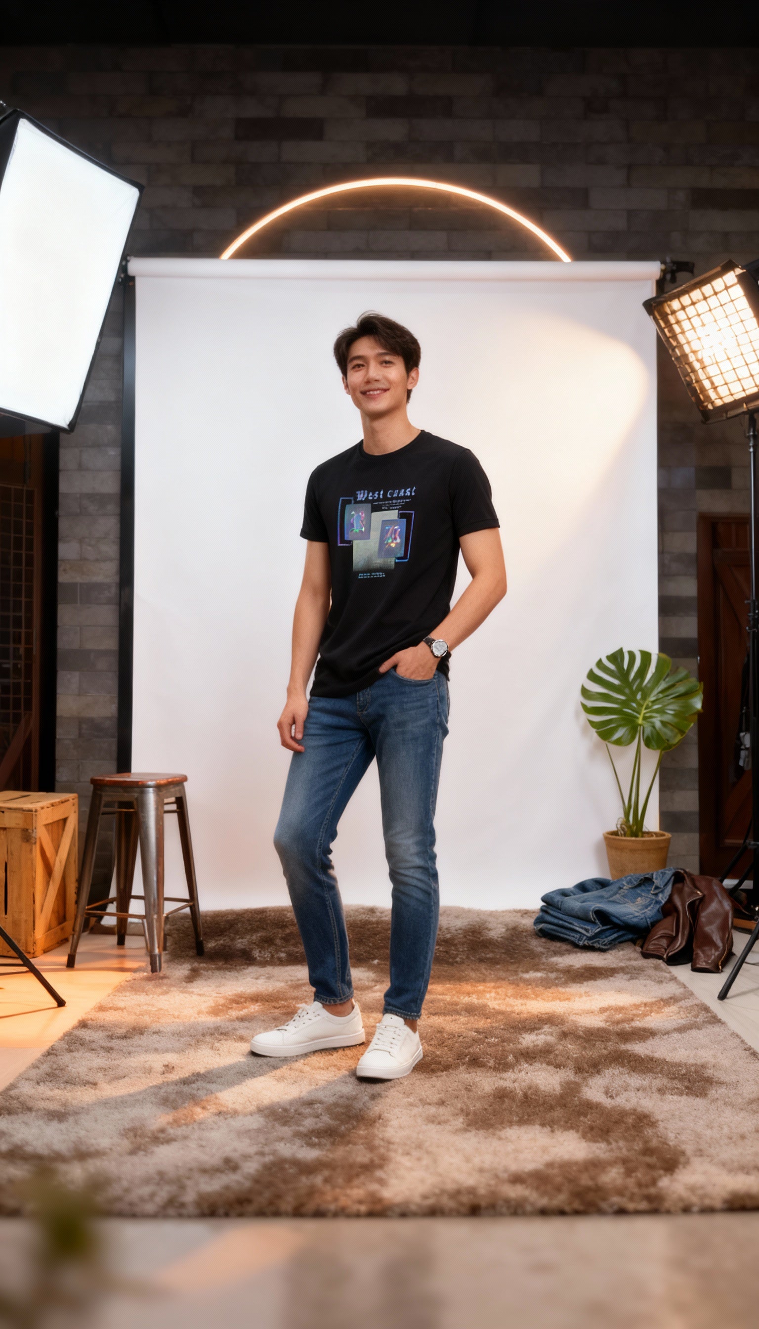 Self Printed Men's T-Shirt