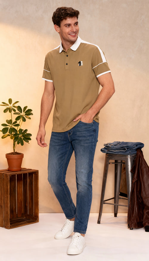 Casual Design Polo Men's T-Shirt