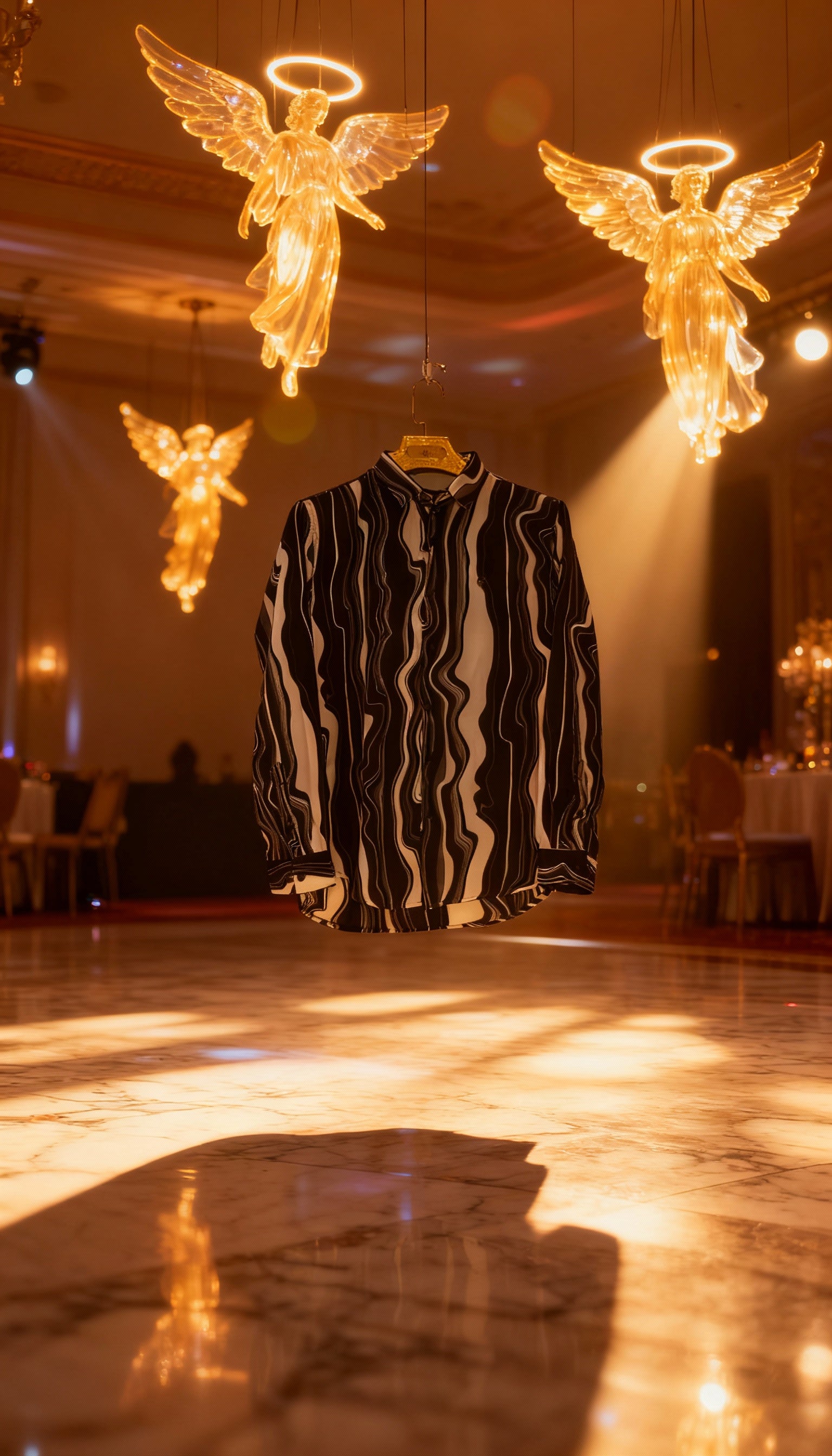 Korean Style Fancy Lining Design Men's Shirt