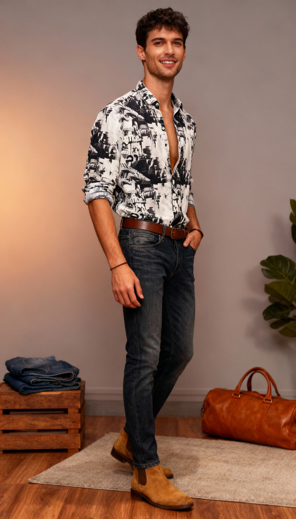 Fancy Printed Men's Shirt