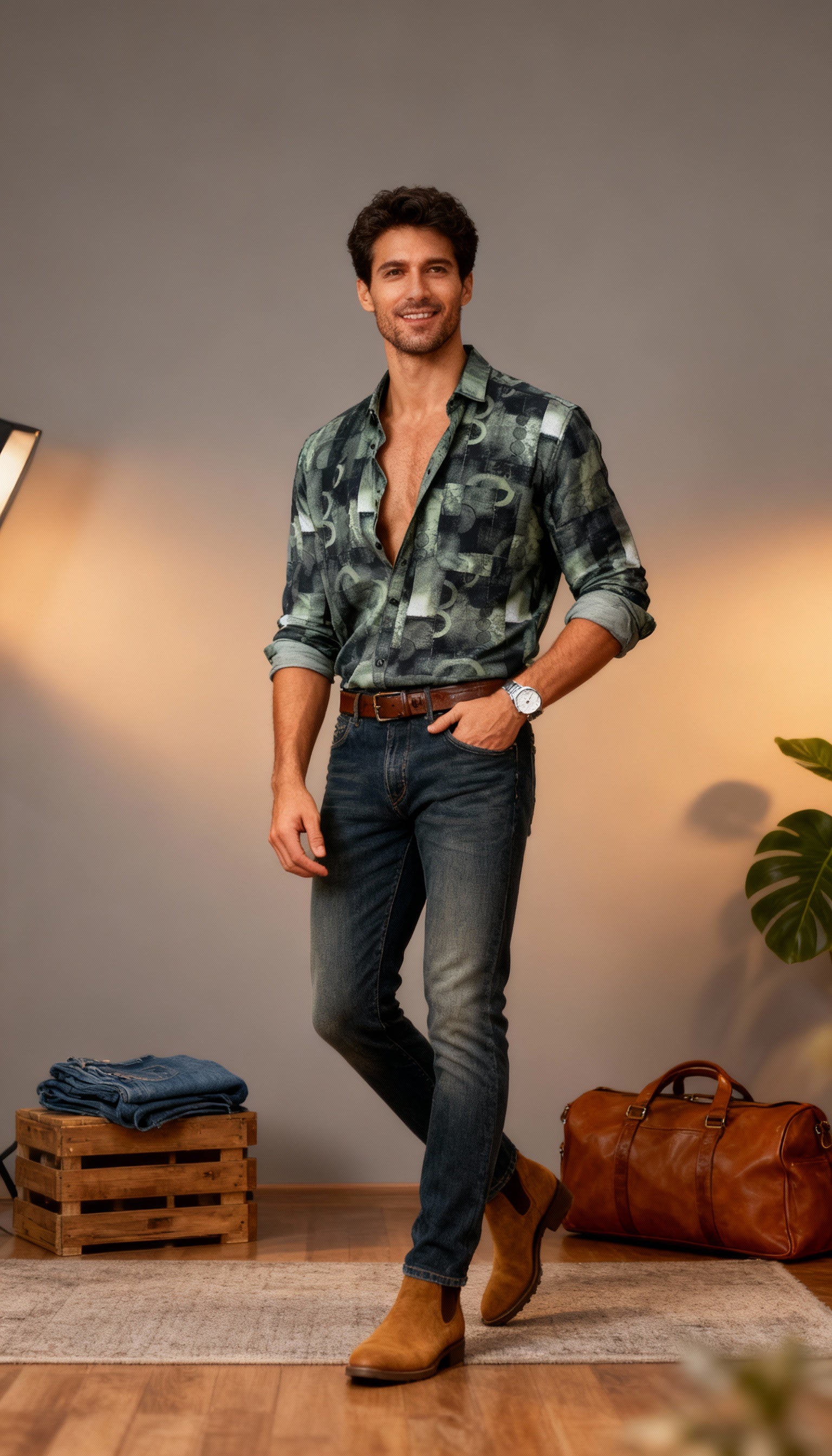 Fancy Printed Men's Shirt