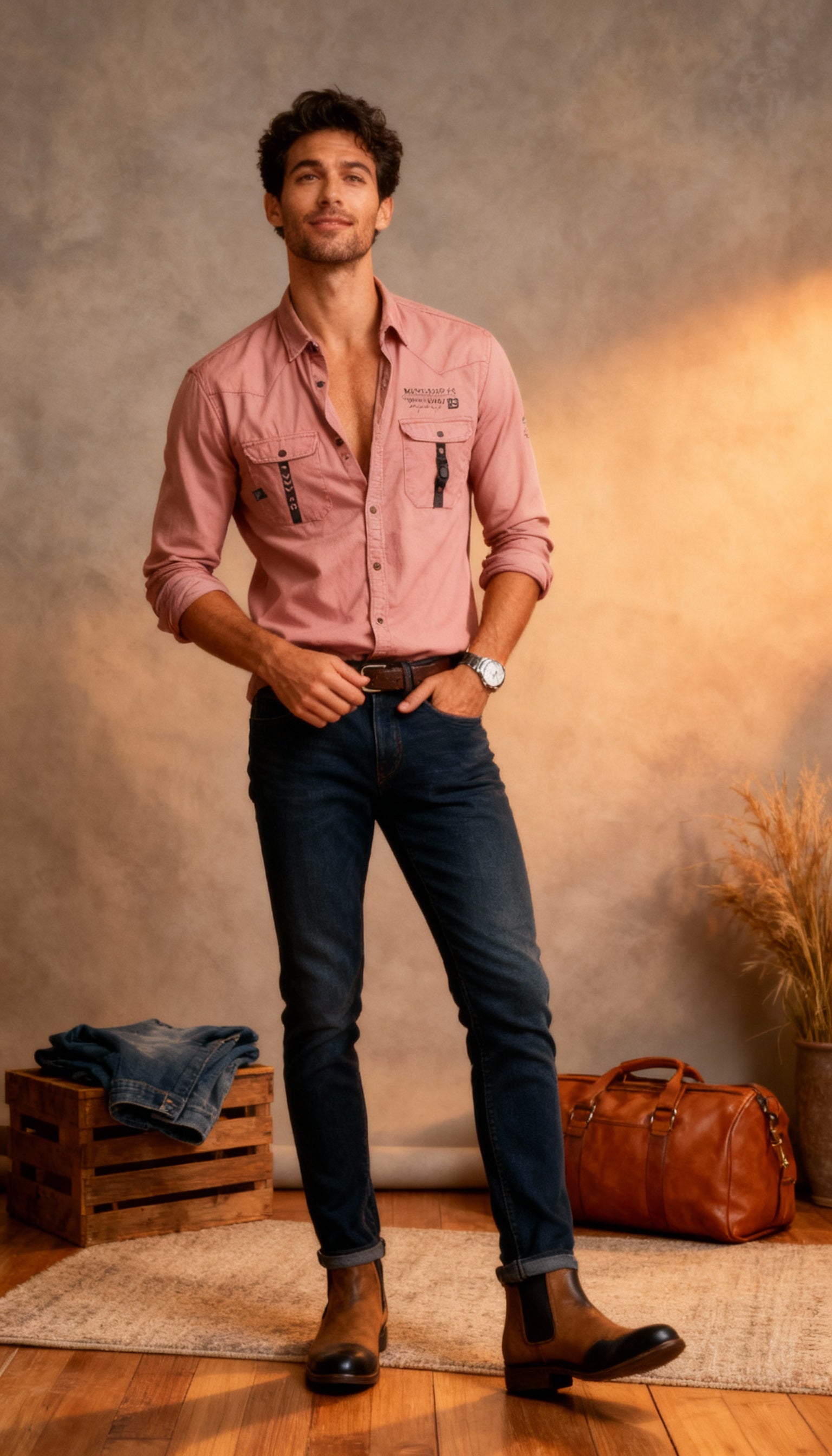 Double Pocket Men's Shirt