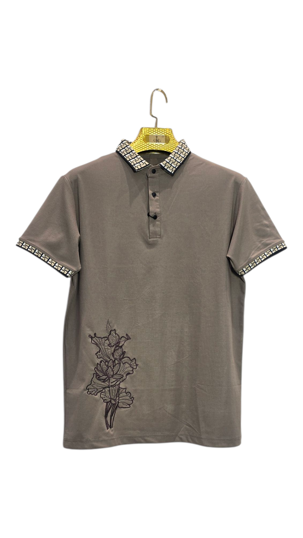 Self Printed Polo Men's T-Shirt