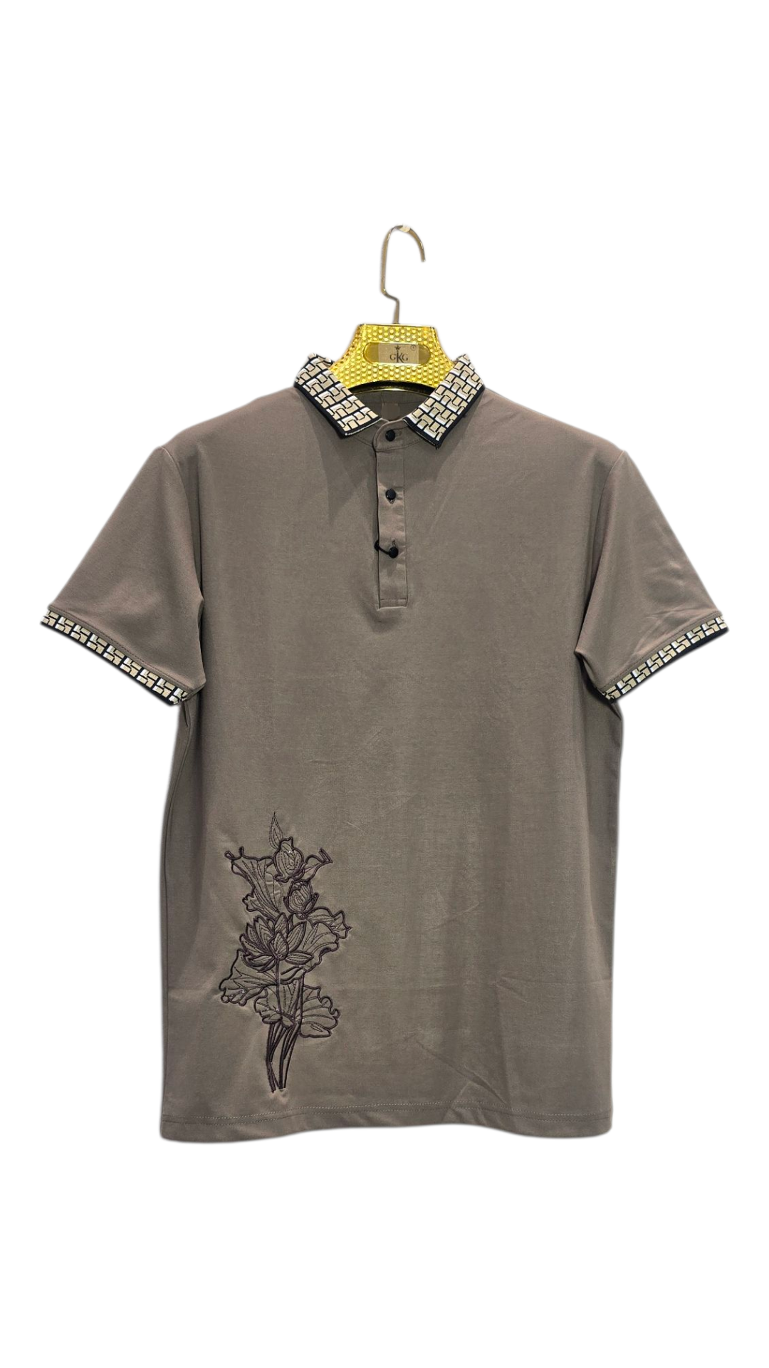 Self Printed Polo Men's T-Shirt
