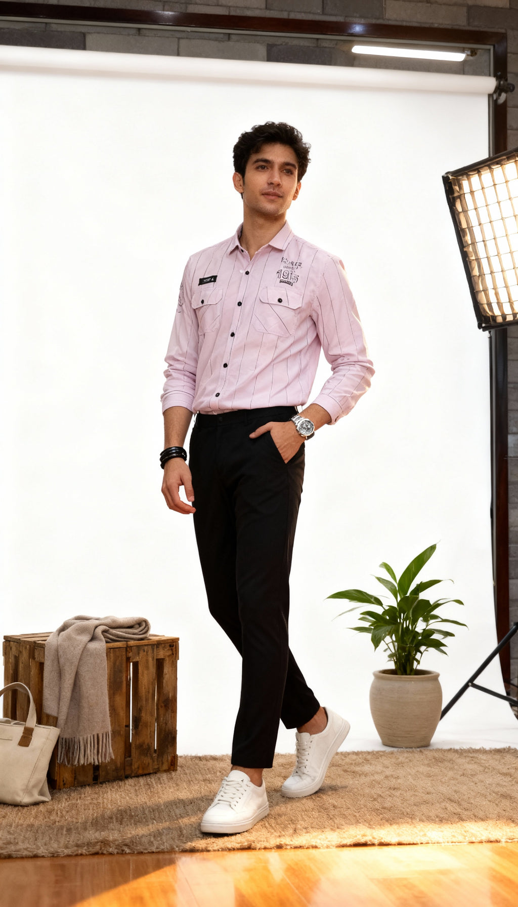 Double Pocket Men's Shirt