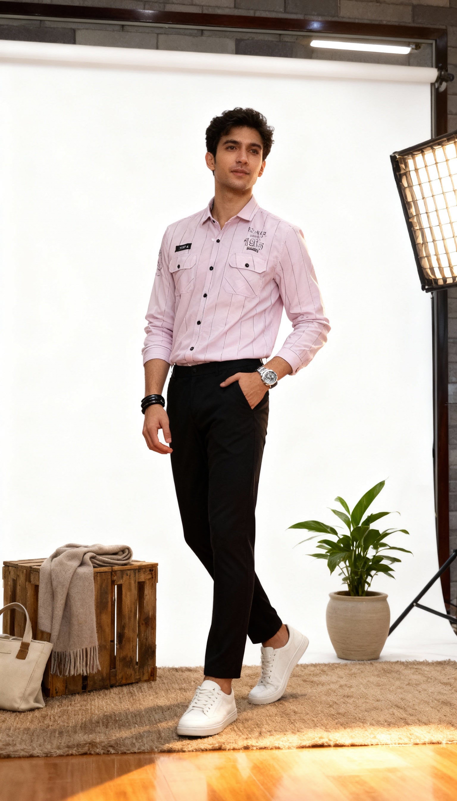 Double Pocket Men's Shirt