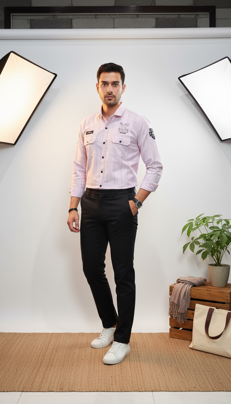 Double Pocket Men's Shirt