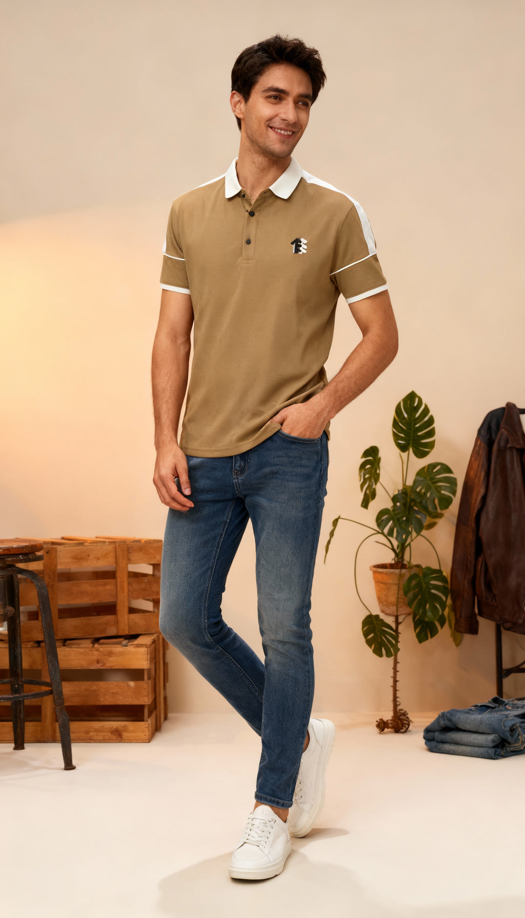 Casual Design Polo Men's T-Shirt